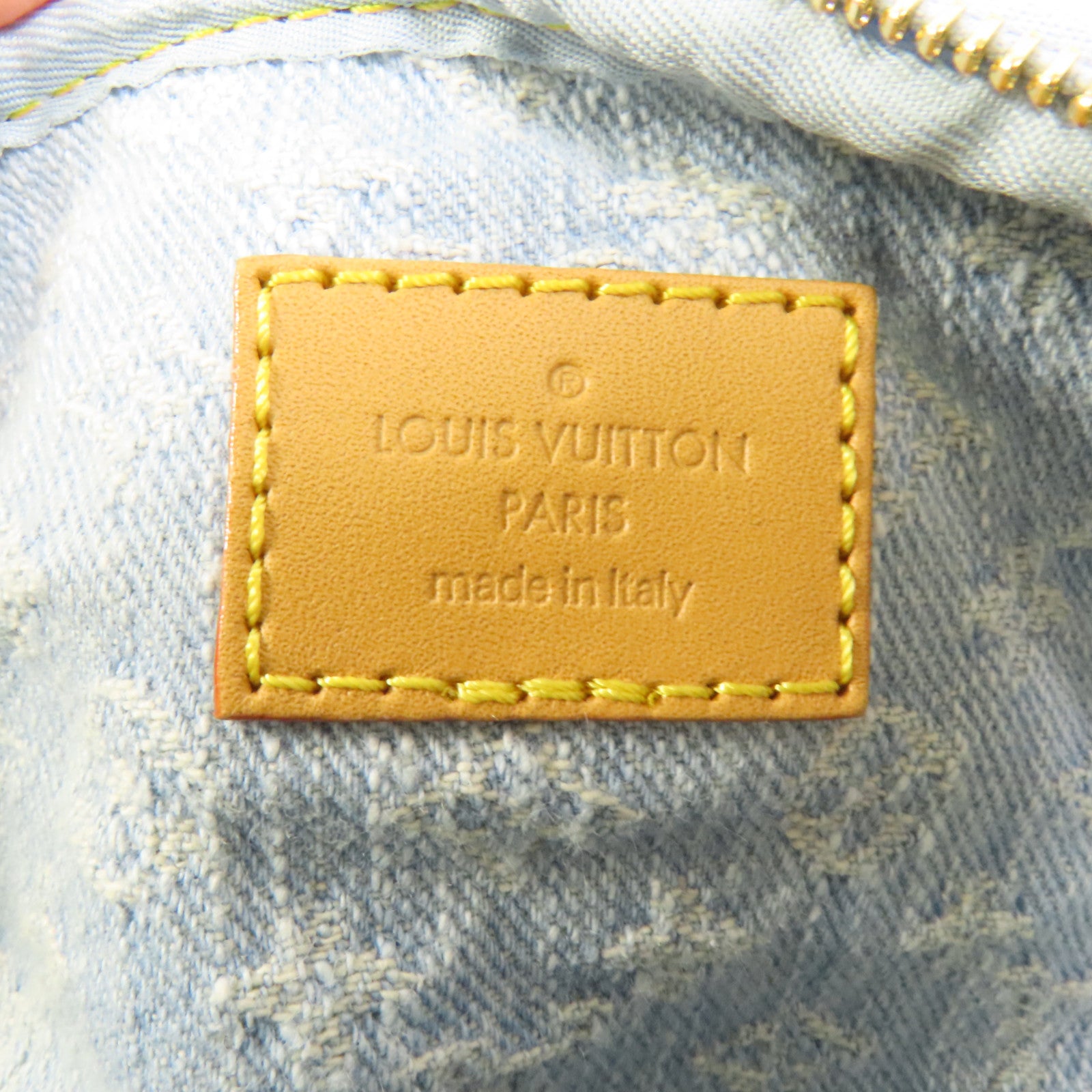 LOUIS VUITTON Monogram Denim Mini Bumbag金扣手挽肩背兩用袋