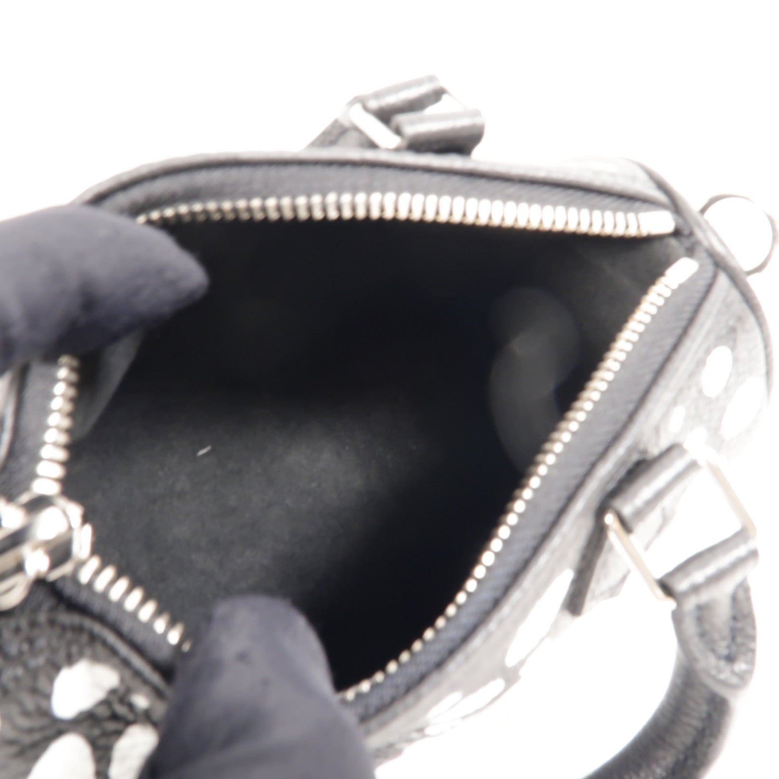 LOUIS VUITTON Monogram Empreinte LV x YK Nano Speedy手挽肩背兩用袋