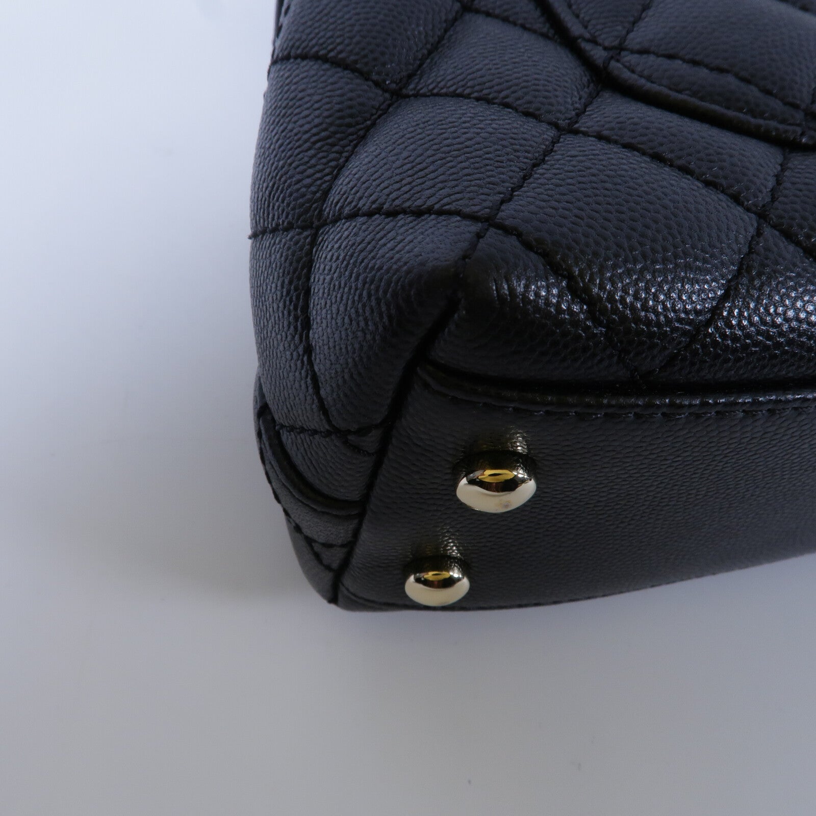 CHANEL 牛皮皮革Mini Coco Handle手挽肩背兩用袋