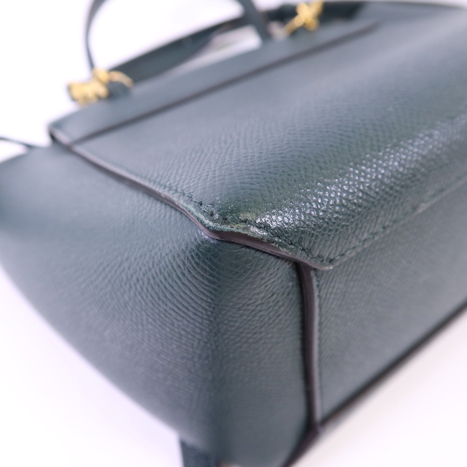 CELINE 牛皮皮革Nano Belt Bag金扣手挽肩背兩用袋