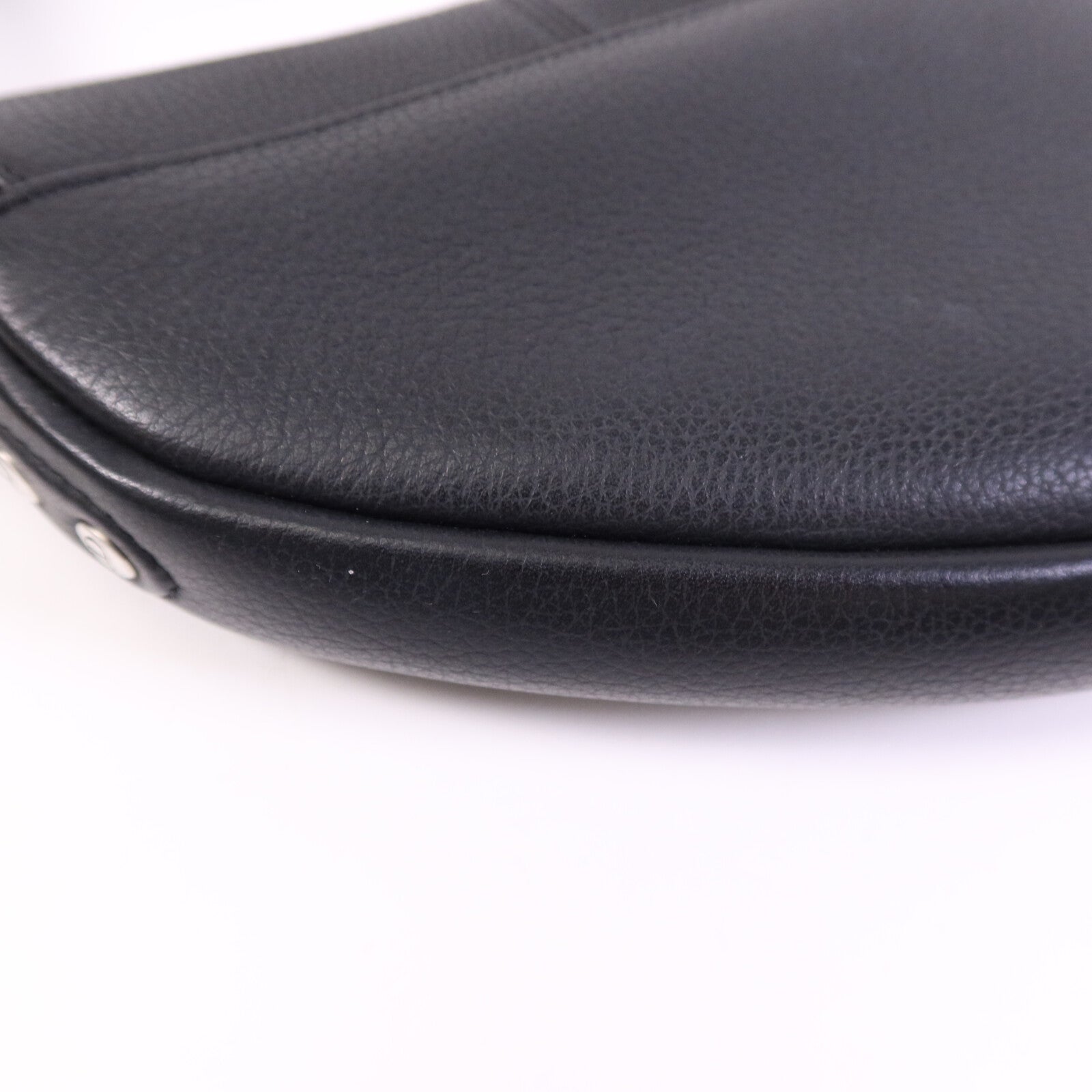 Dior 【激減優惠】牛皮皮革Mini Saddle銀扣肩背袋