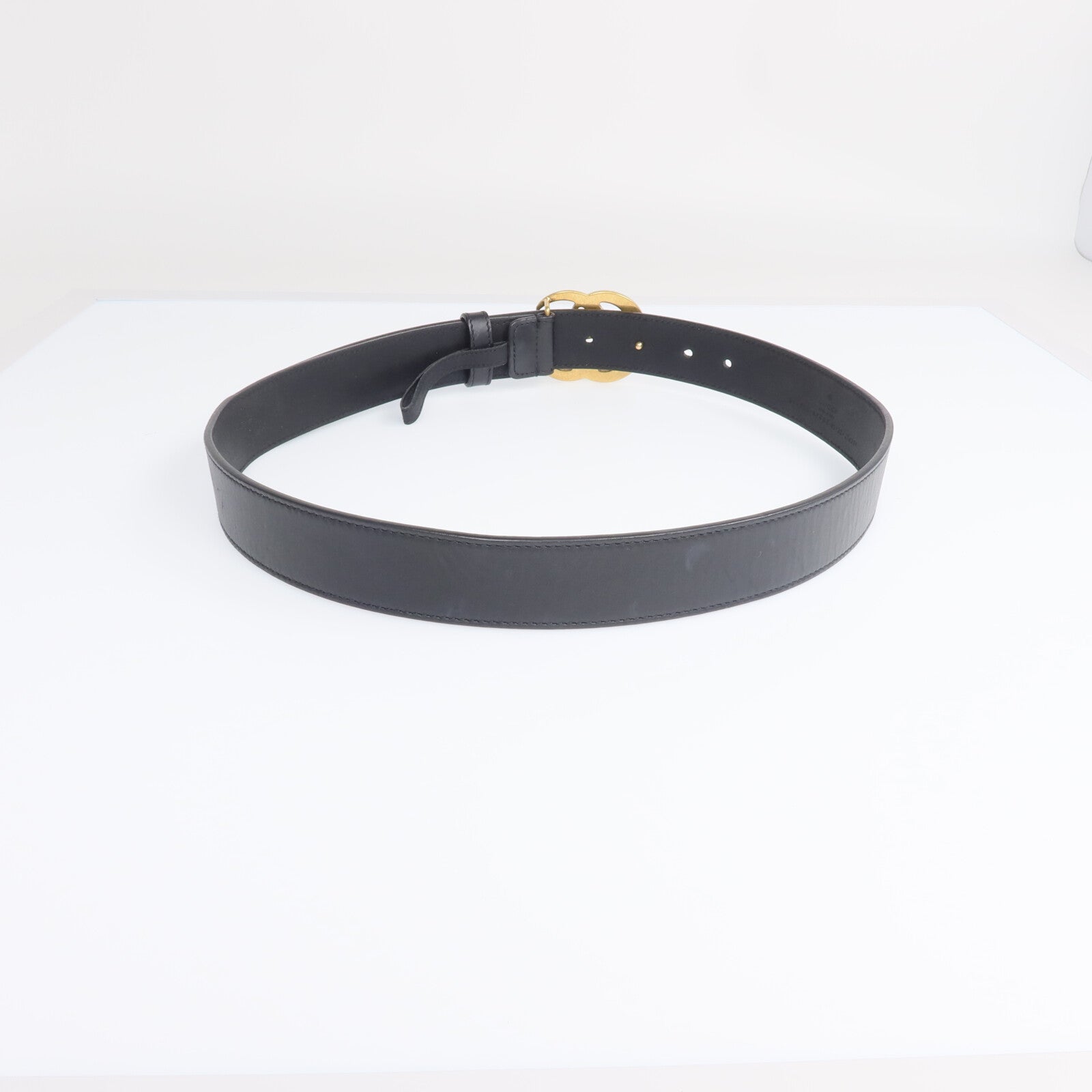 GUCCI 牛皮皮革GG Marmont Belt金扣皮帶