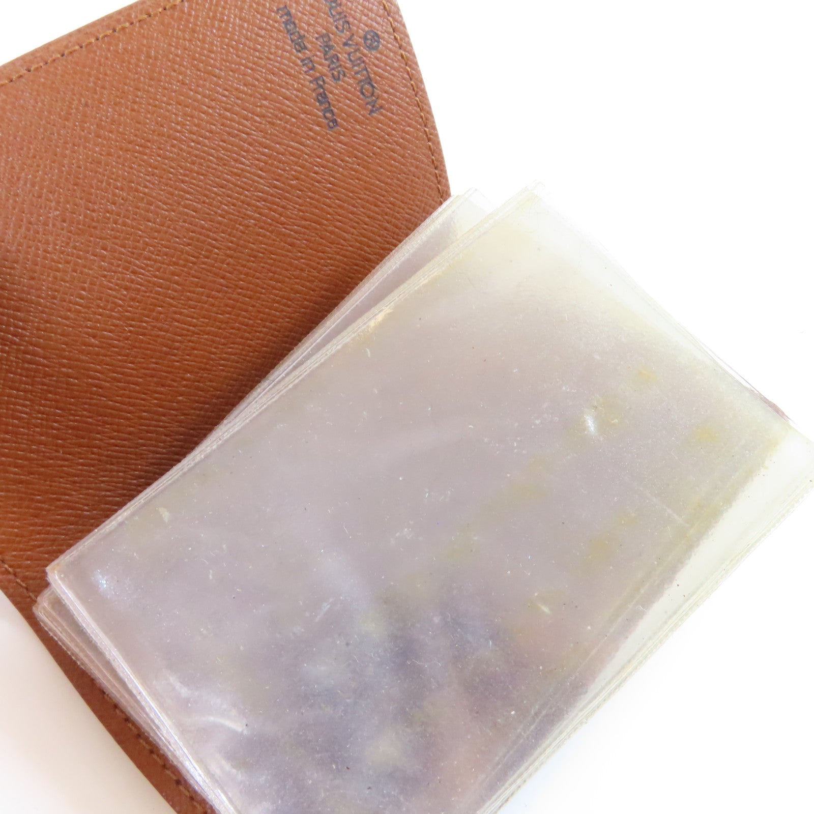 LOUIS VUITTON 【激減優惠】Monogram Porte Cartes Crdit Pression金扣卡片套啡色