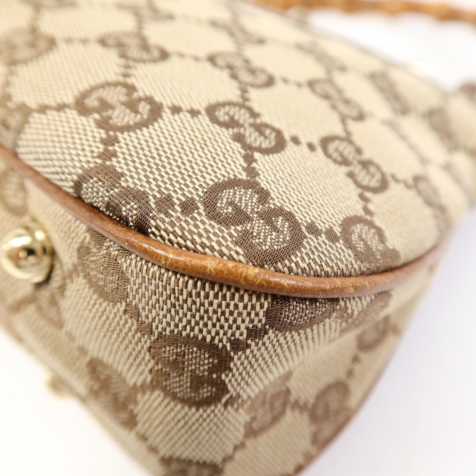 GUCCI GG帆布Bamboo Hand Bag手挽袋