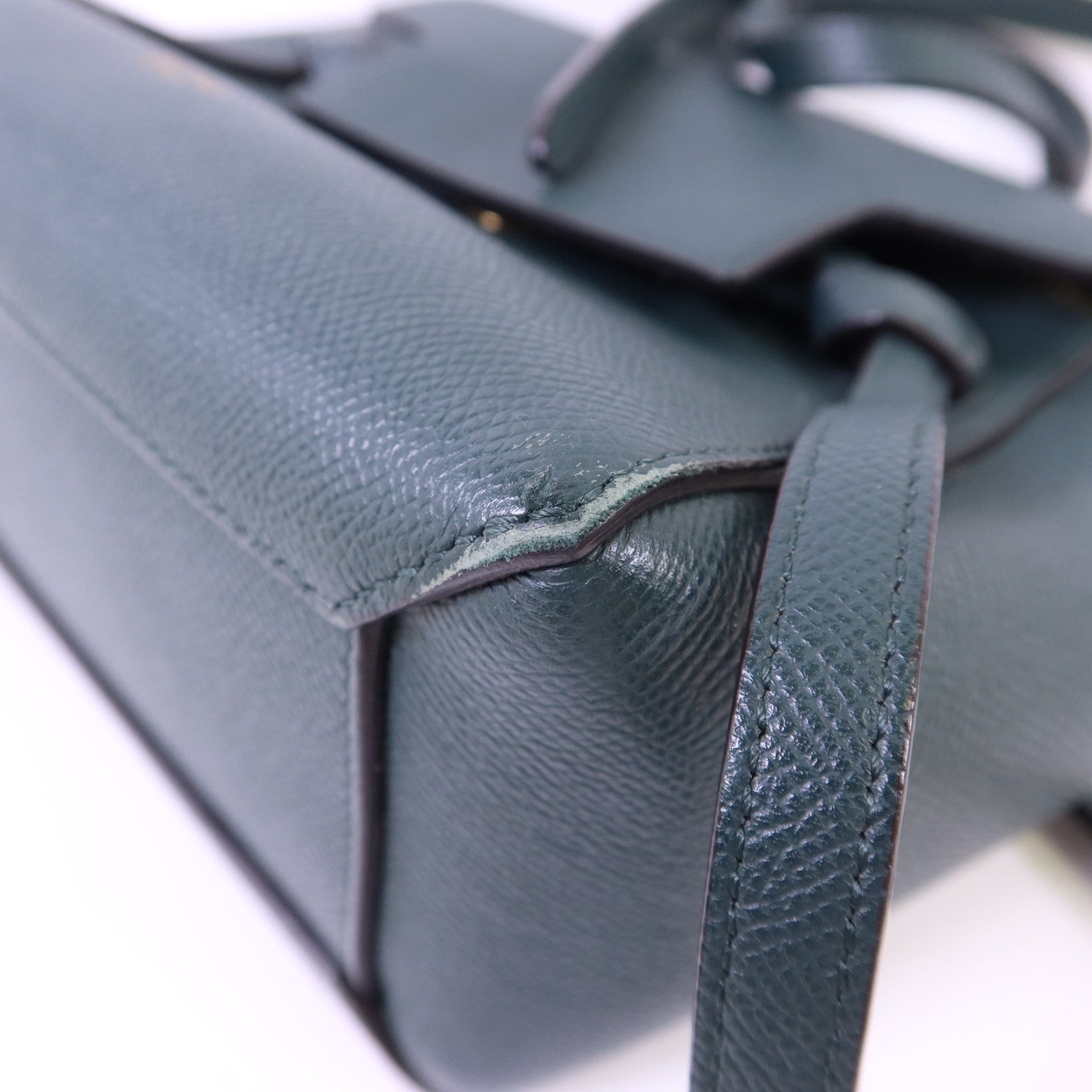 CELINE 牛皮皮革Nano Belt Bag金扣手挽肩背兩用袋