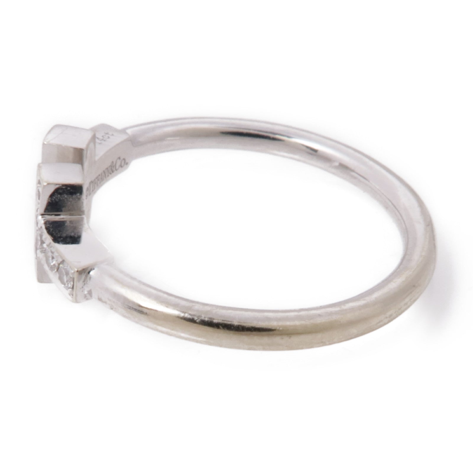 JEWELRY 18K白金T Ring鑽石戒指US#6
