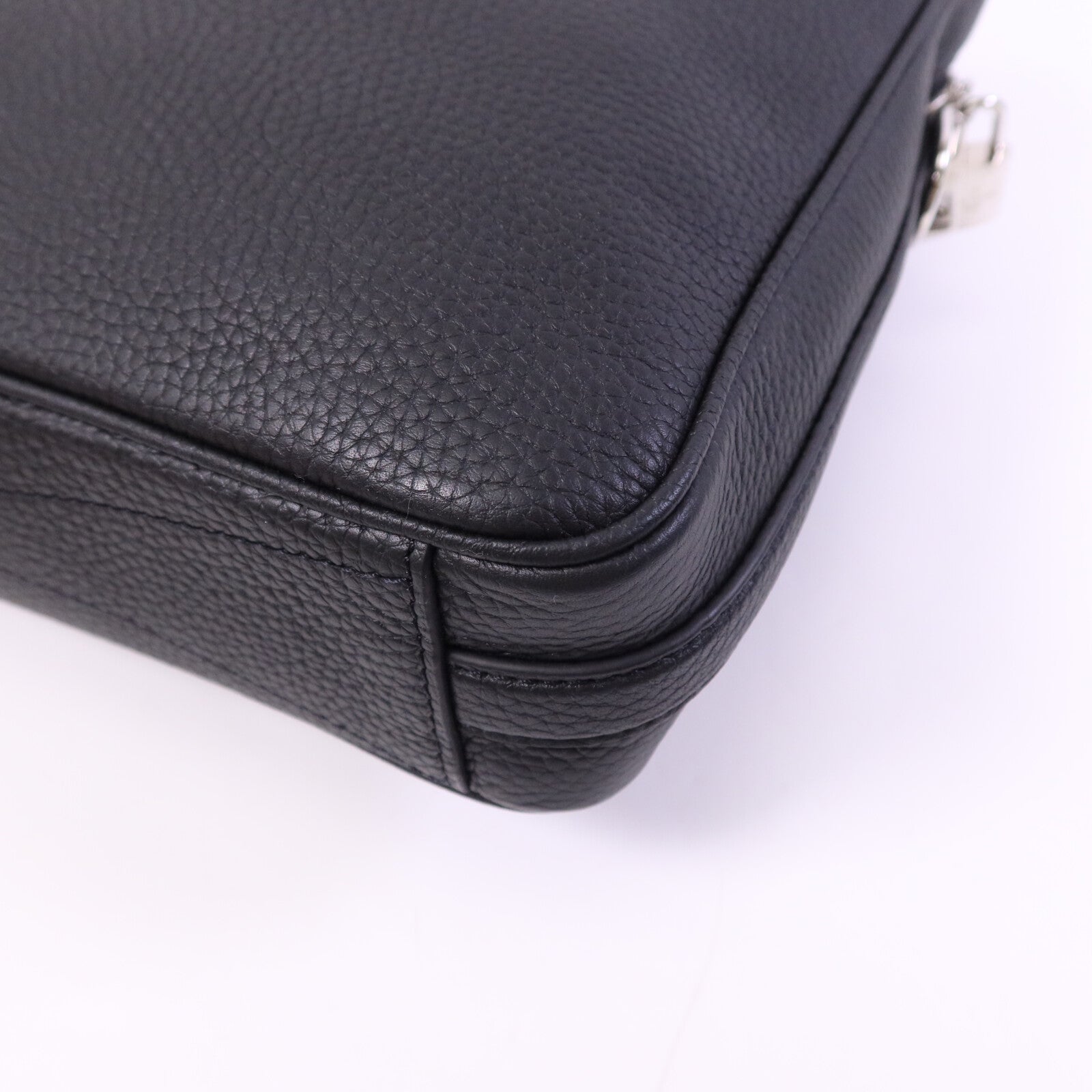 LOUIS VUITTON Taurillon Armand Briefcase銀扣手挽肩背兩用袋