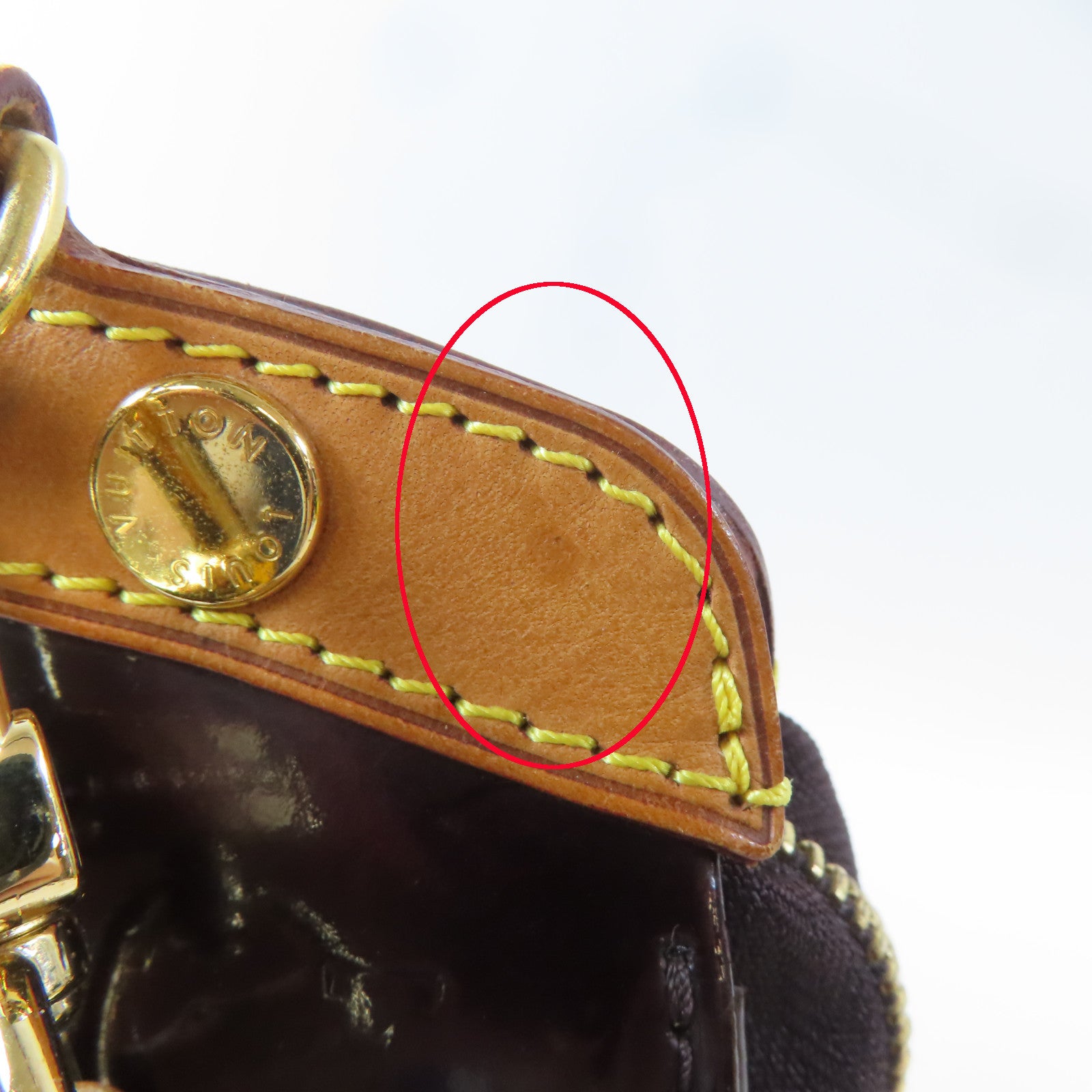 LOUIS VUITTON 【激減優惠】Monogram Vernis Brea MM金扣手挽肩背兩用袋酒紅色