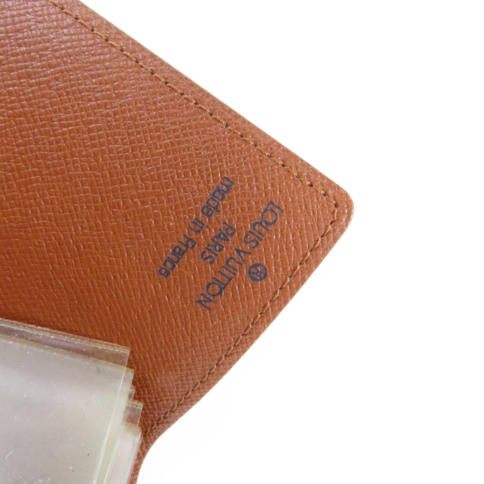 LOUIS VUITTON 【激減優惠】Monogram Porte Cartes Crdit Pression金扣卡片套啡色