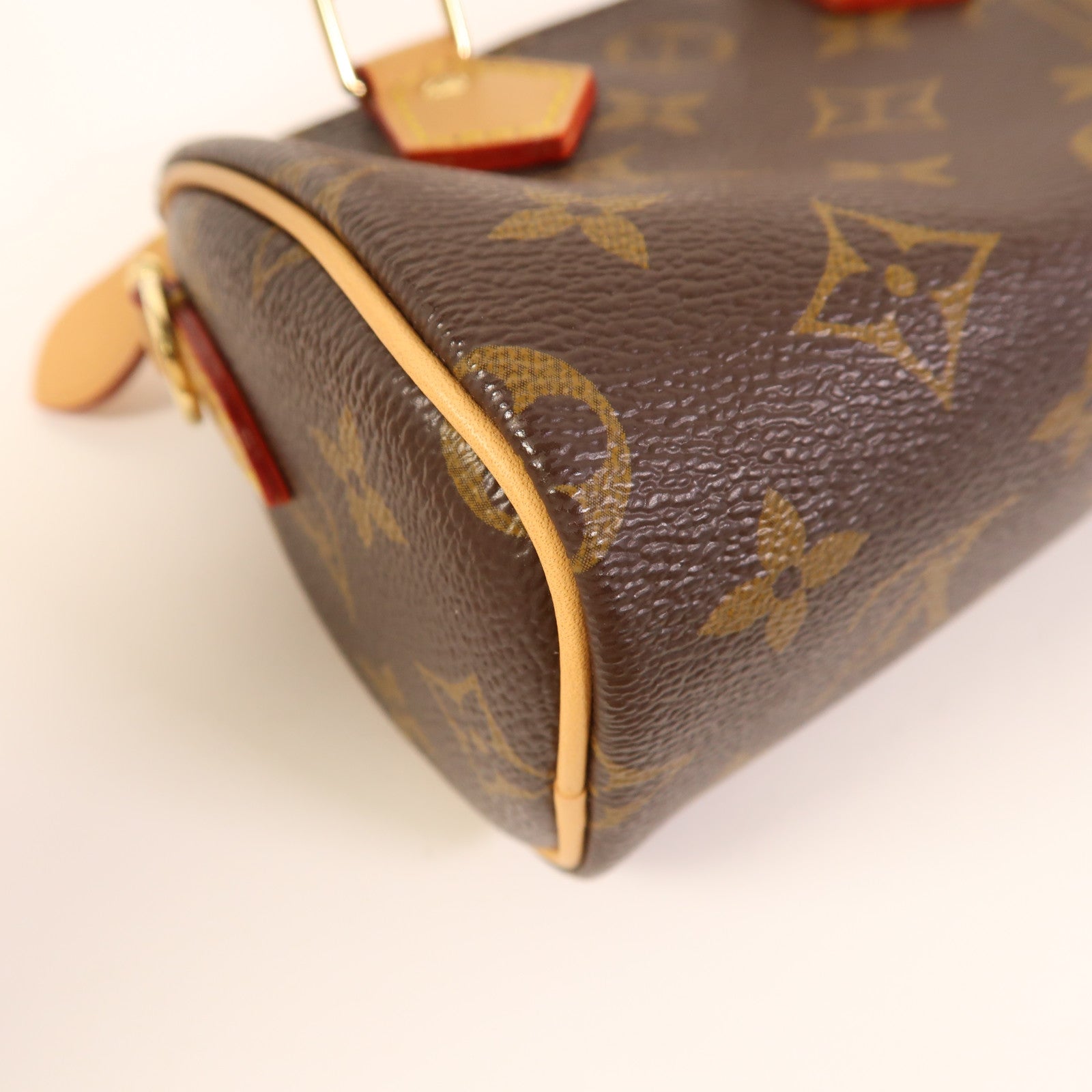LOUIS VUITTON Monogram Nano Speedy金扣手挽肩背兩用袋