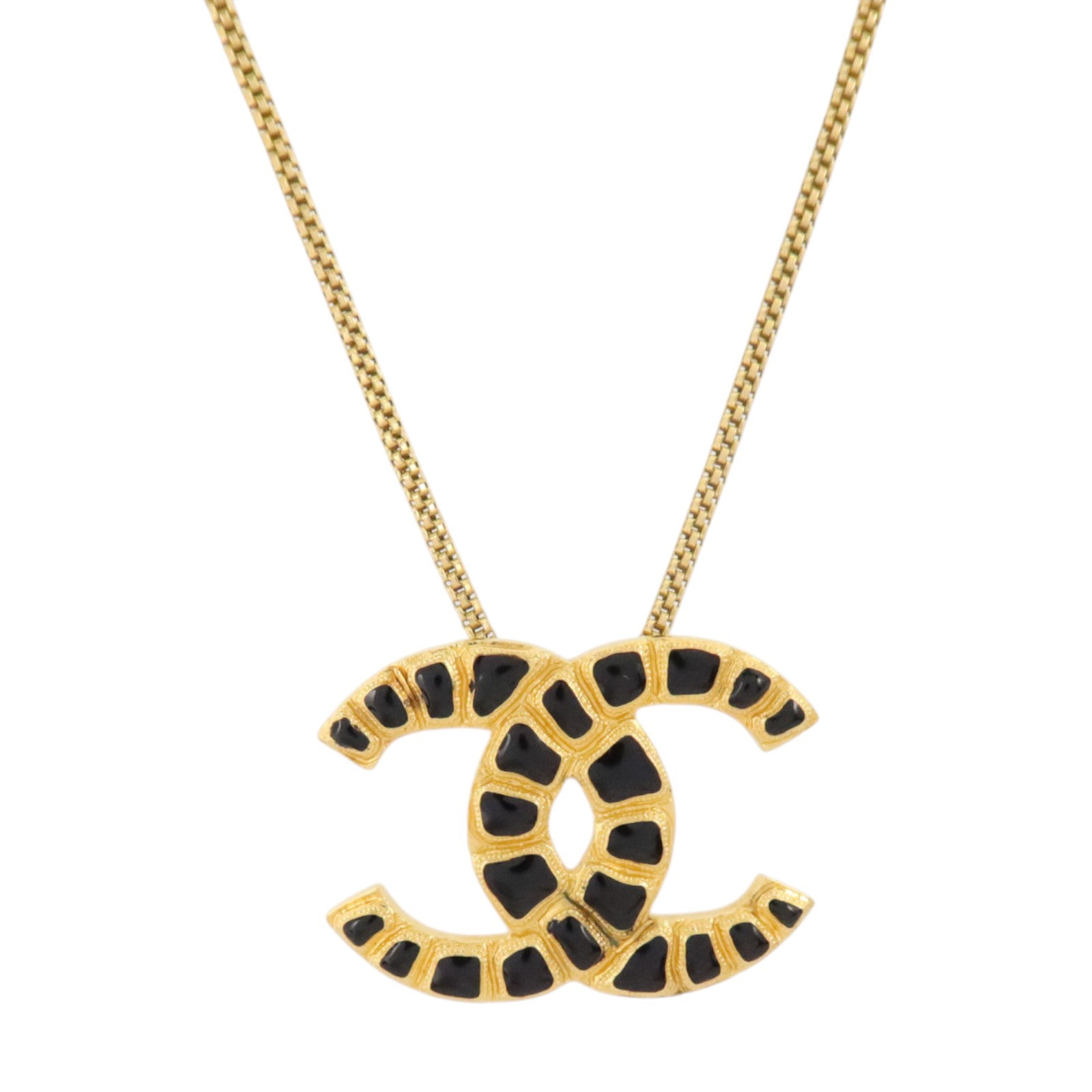 CHANEL PVC/金屬CC Necklace項鏈