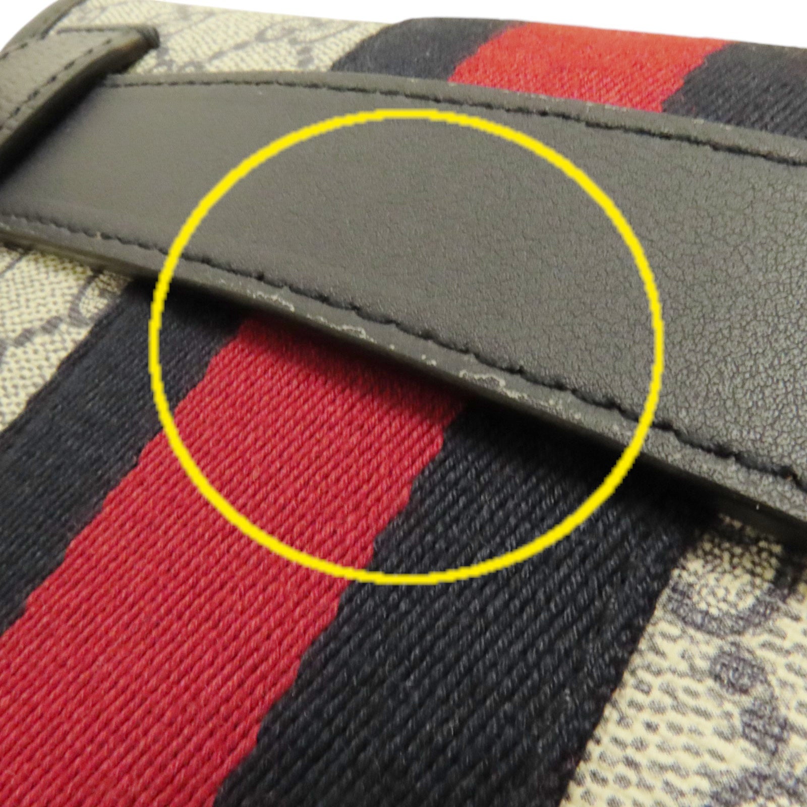 GUCCI 塗層帆布Ophidia GG Supreme銀扣腰包