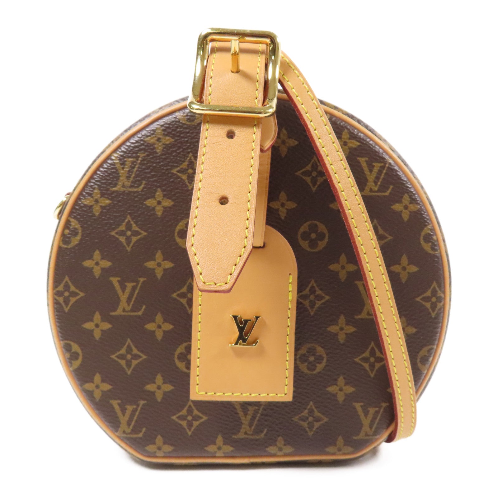 LOUIS VUITTON LV GHW Petite Boite Chapeau 2 Way Shoulder Bag Monogram M43514