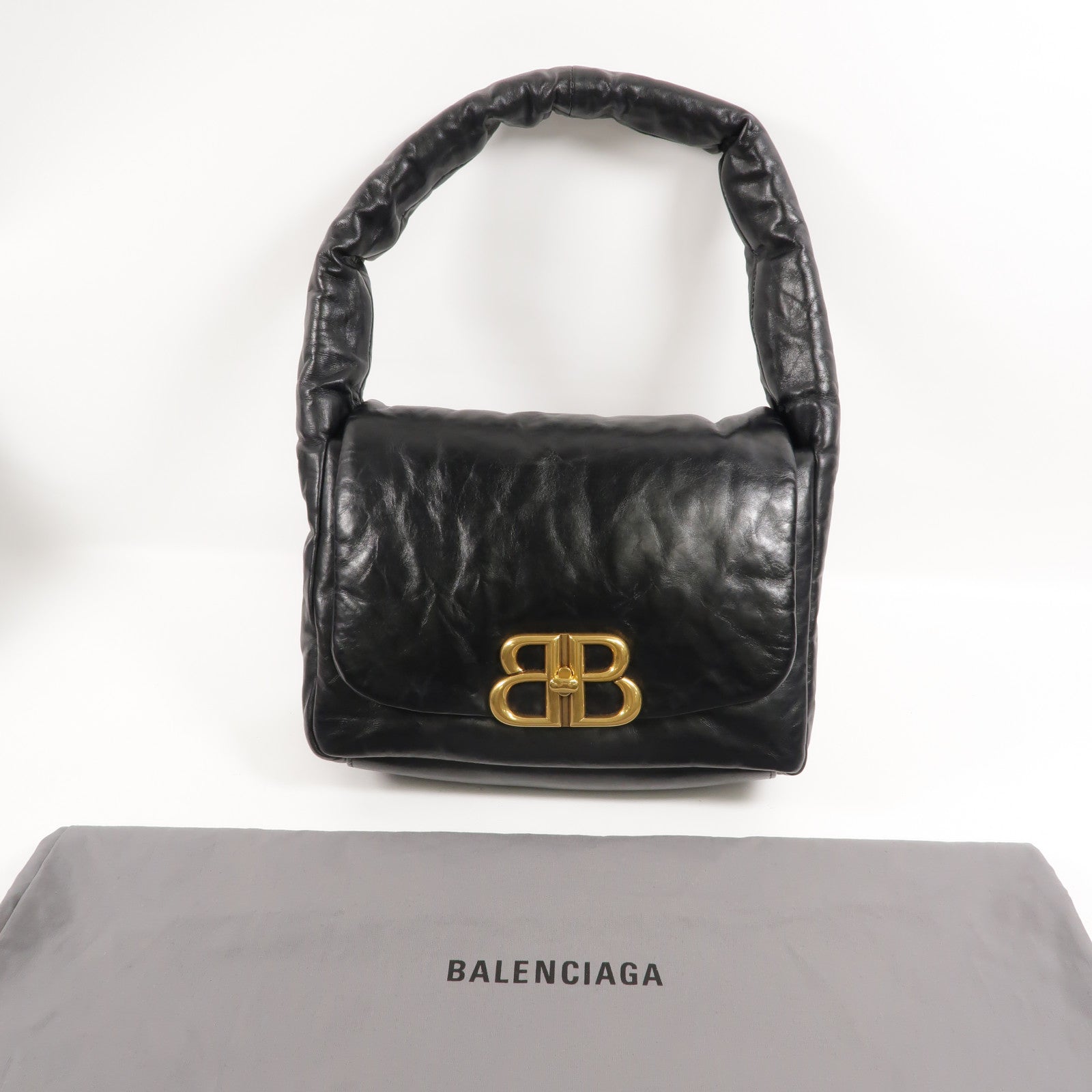 BALENCIAGA 牛皮皮革Monaco Small Puffy肩背袋