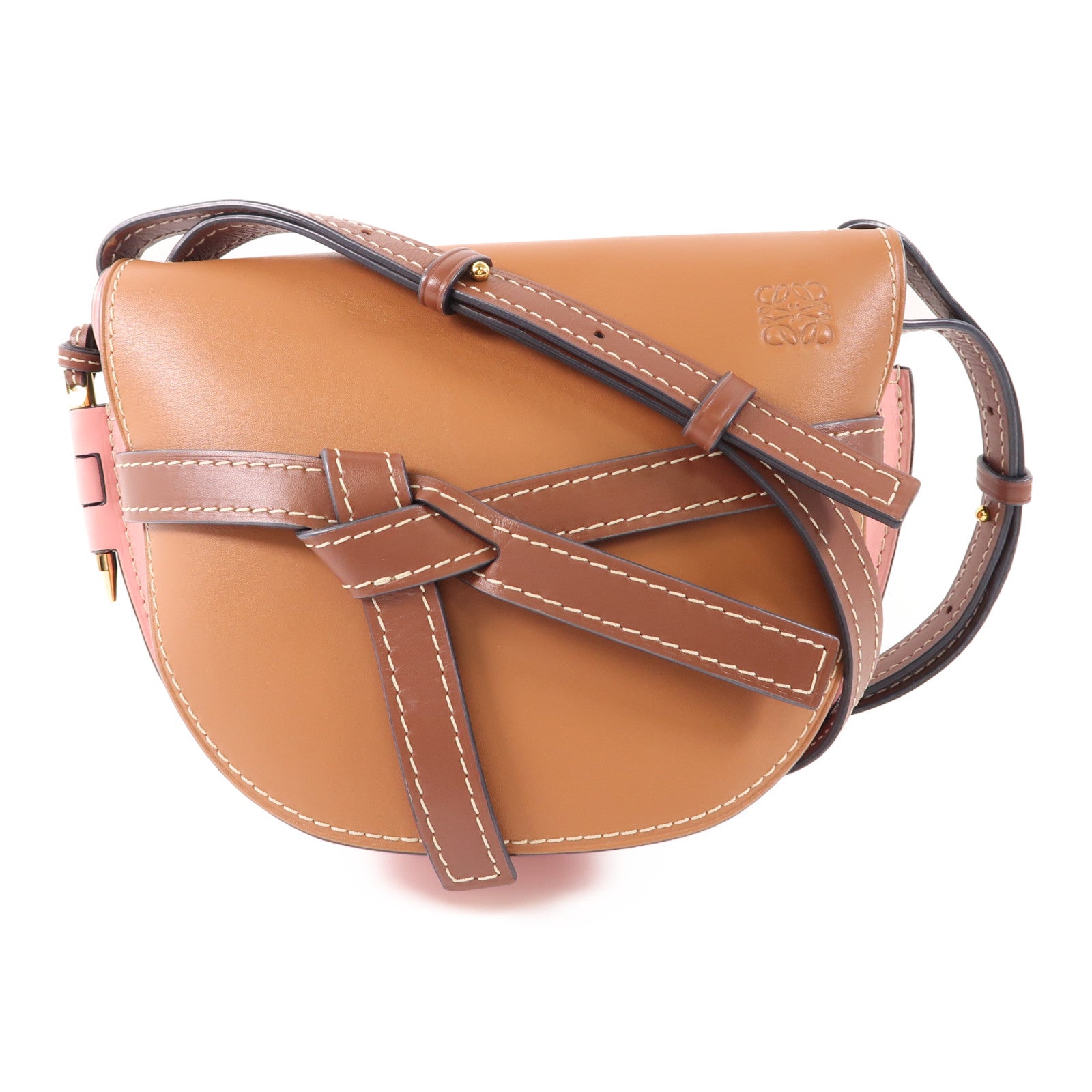 LOEWE 牛皮皮革Gate Small金扣肩背袋