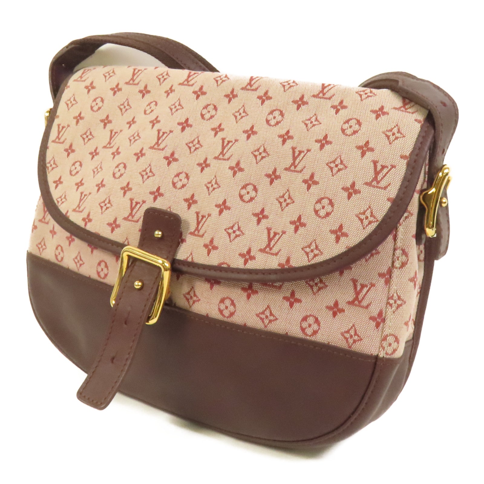 LOUIS VUITTON Monogram Mini Lin Marjorie金扣肩背袋
