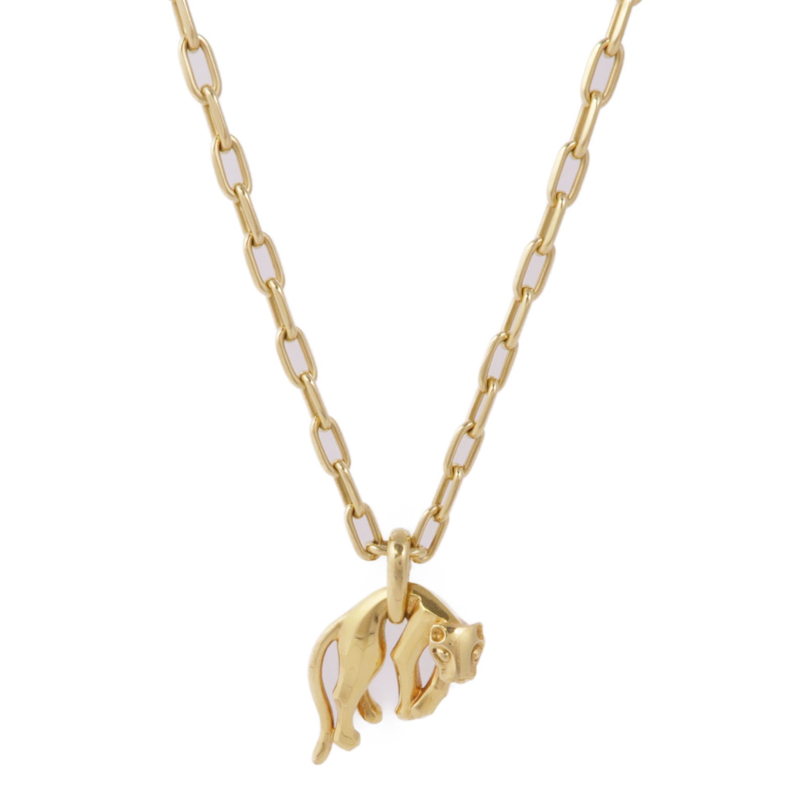CARTIER 18K黃金Panthere Pendant項鍊