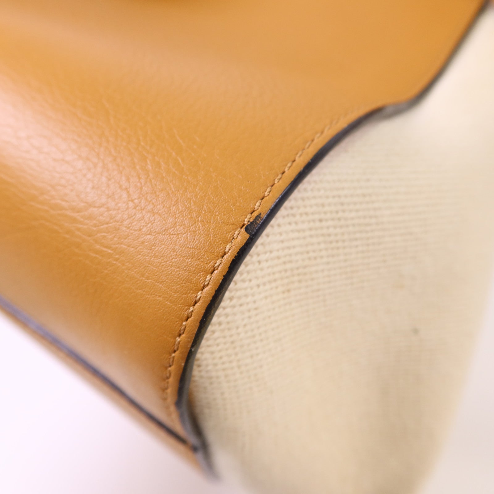 LOEWE 帆布/牛皮皮革Small Hammock Ken Price銀扣肩背袋