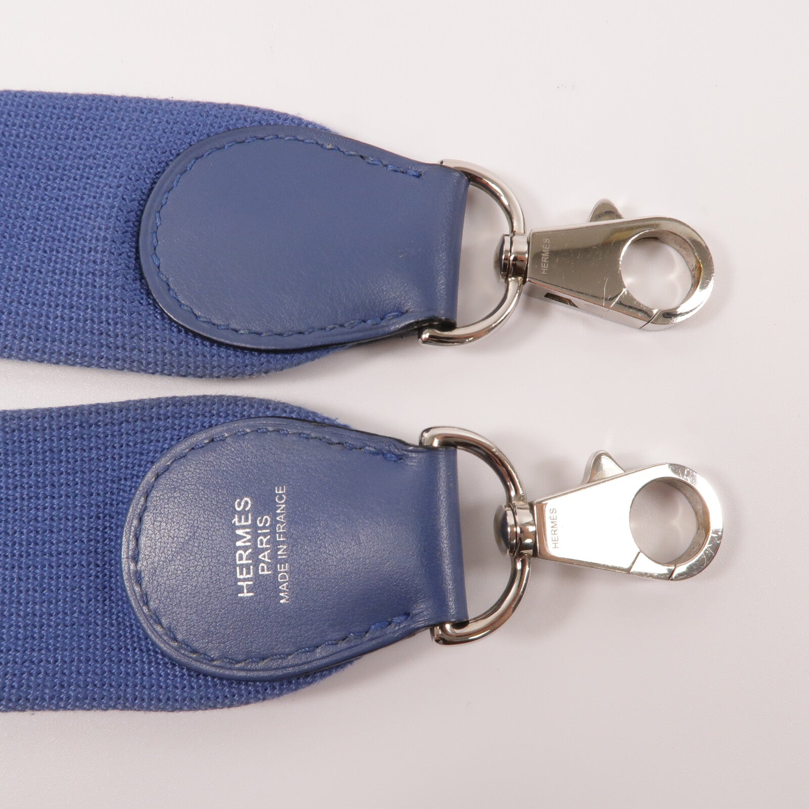 HERMES Swift皮革Toolbox 20手挽肩背兩用袋Bleu Agate
