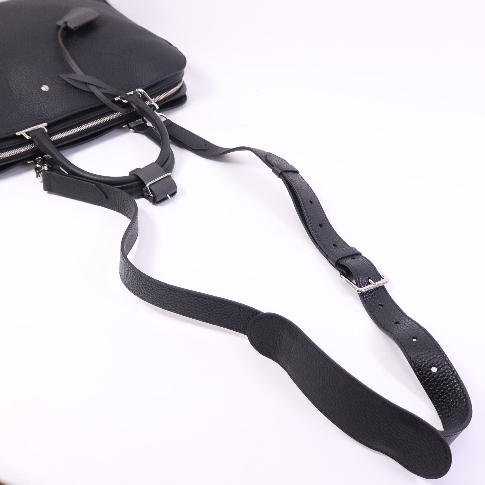 LOUIS VUITTON Taurillon Armand Briefcase銀扣手挽肩背兩用袋