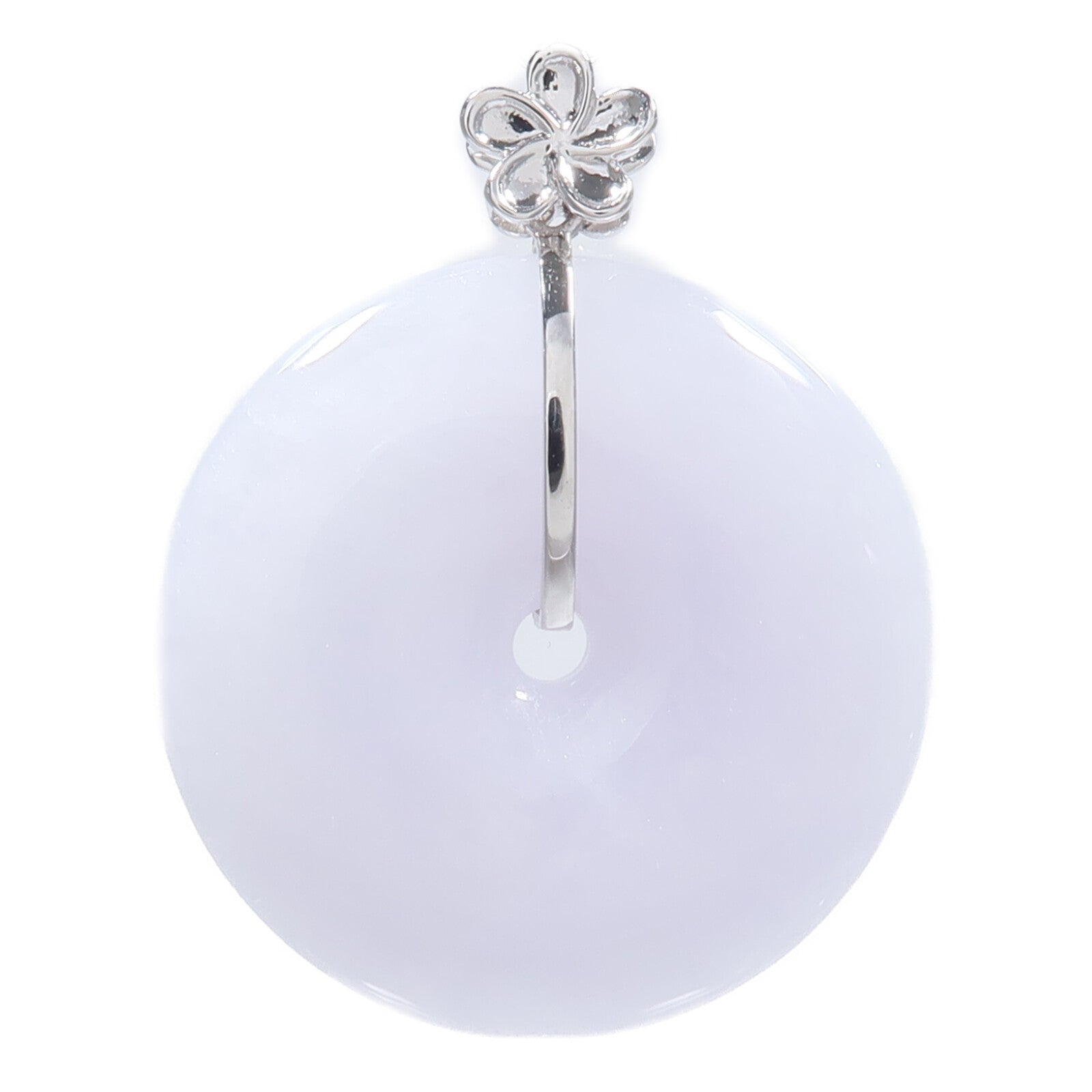 JEWELRY 18K白金Jade Pendant Top翡翠吊墜