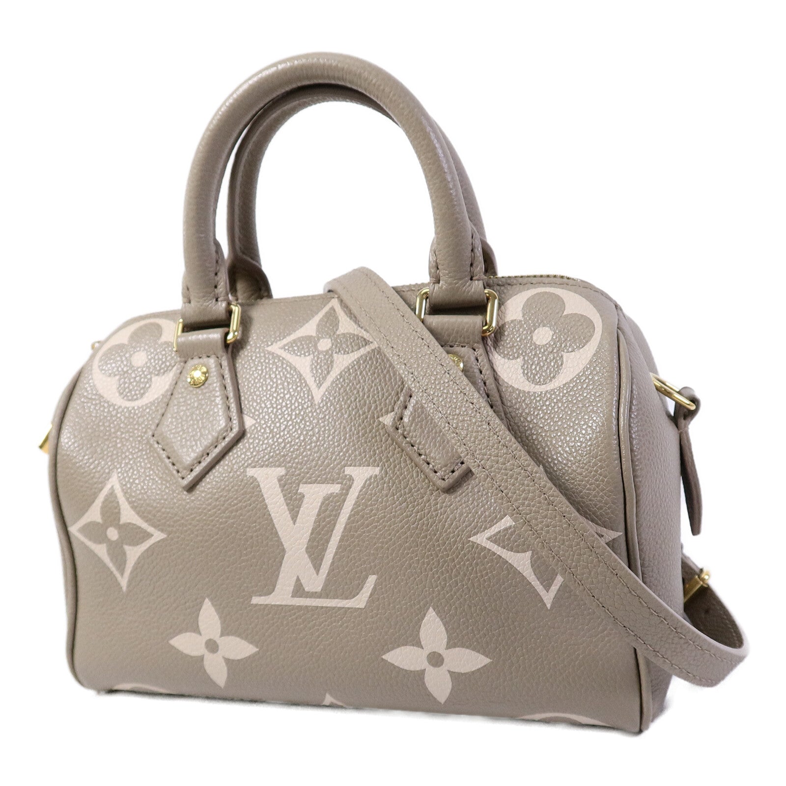 LOUIS VUITTON Monogram Empreinte Speedy Bandouliere 20扣手挽肩背兩用袋