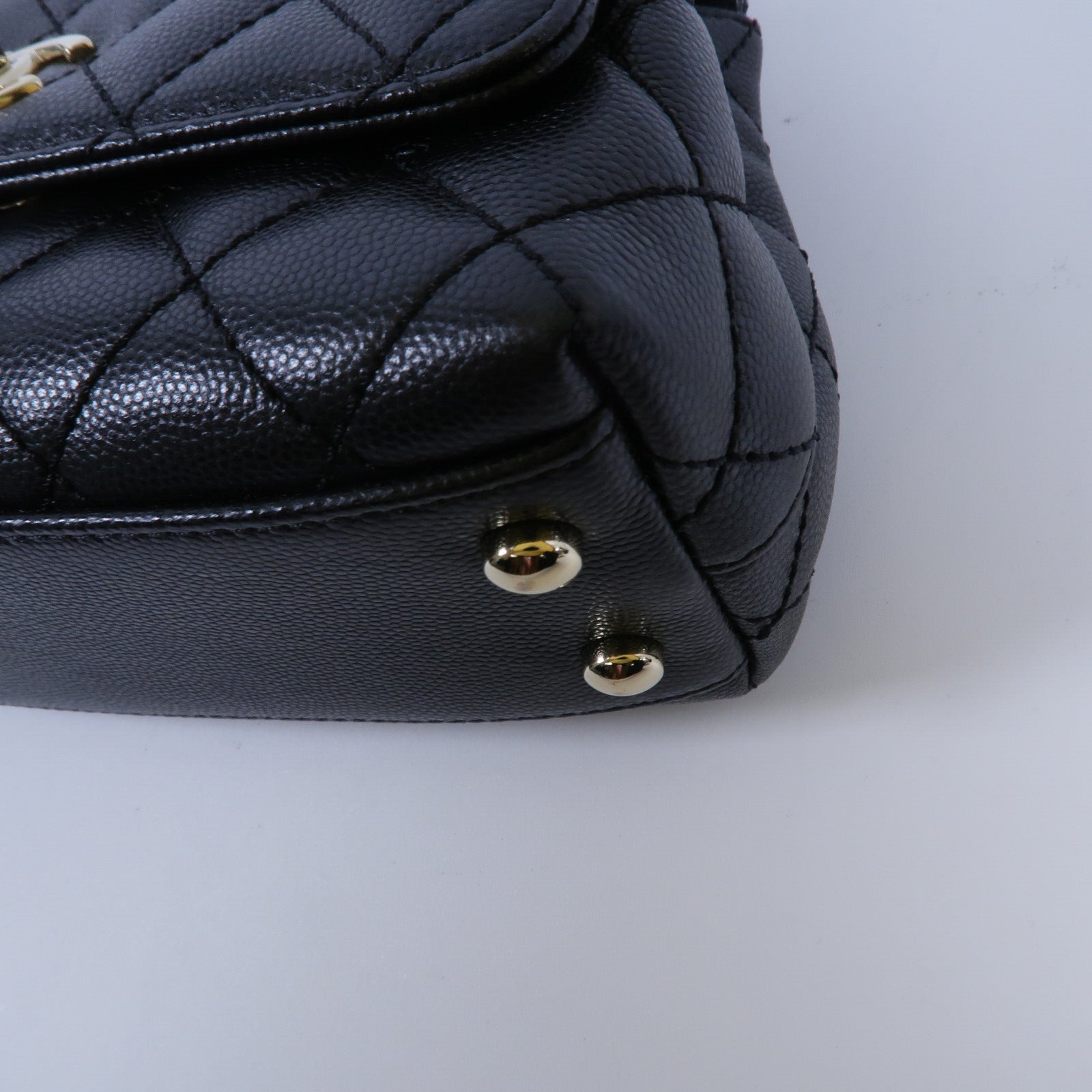 CHANEL 牛皮皮革Mini Coco Handle手挽肩背兩用袋