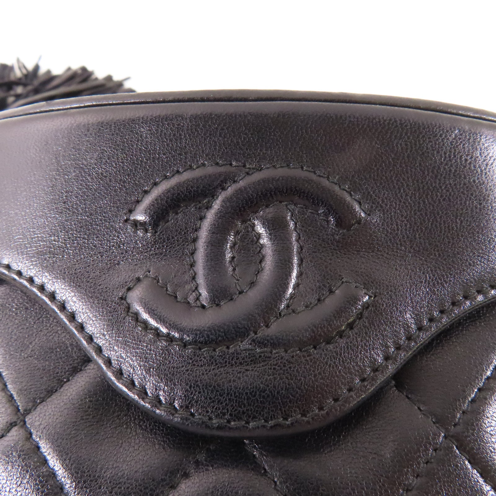 CHANEL 【激減優惠】羊皮皮革Vintage Shoulder金扣鏈帶肩背袋