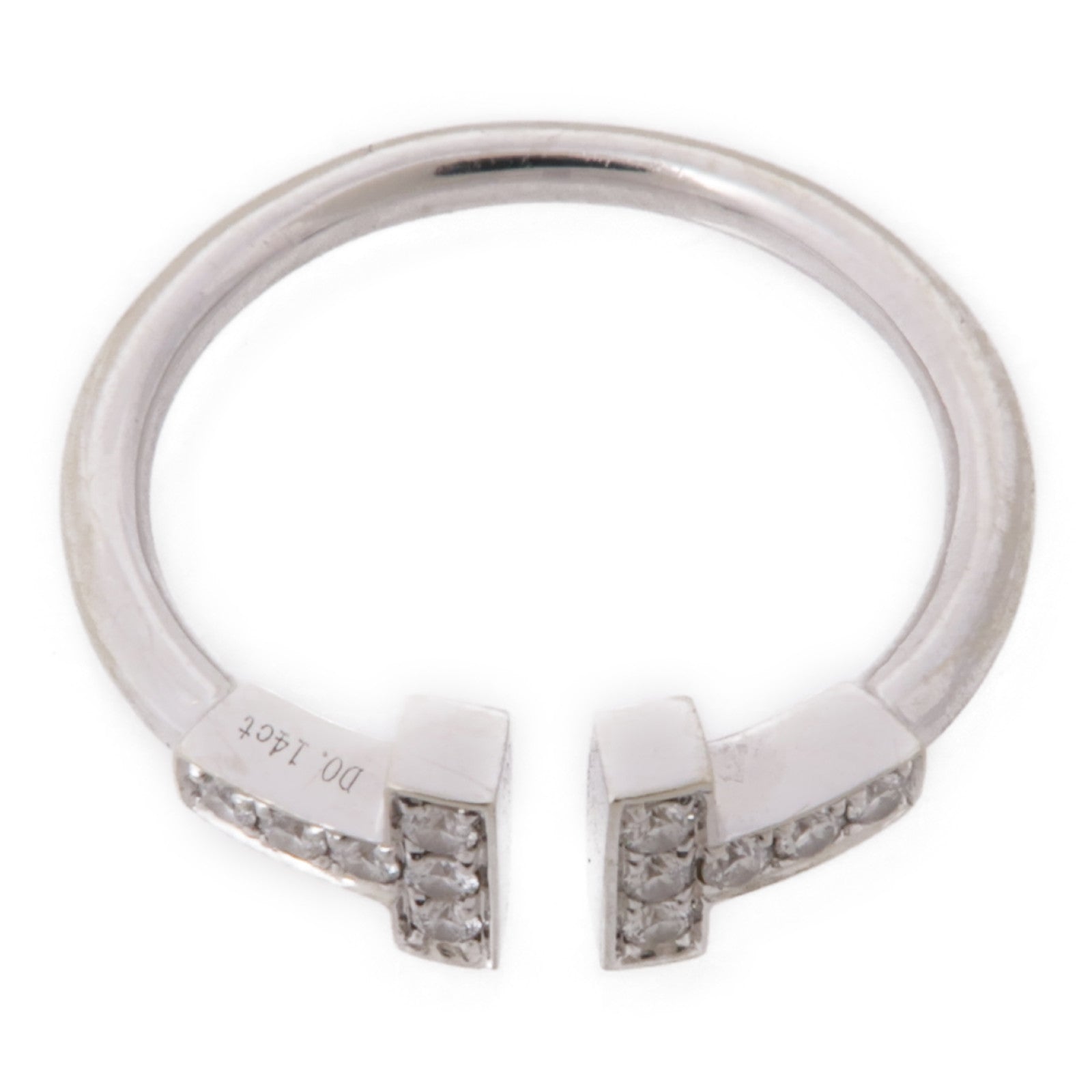 JEWELRY 18K白金T Ring鑽石戒指US#6