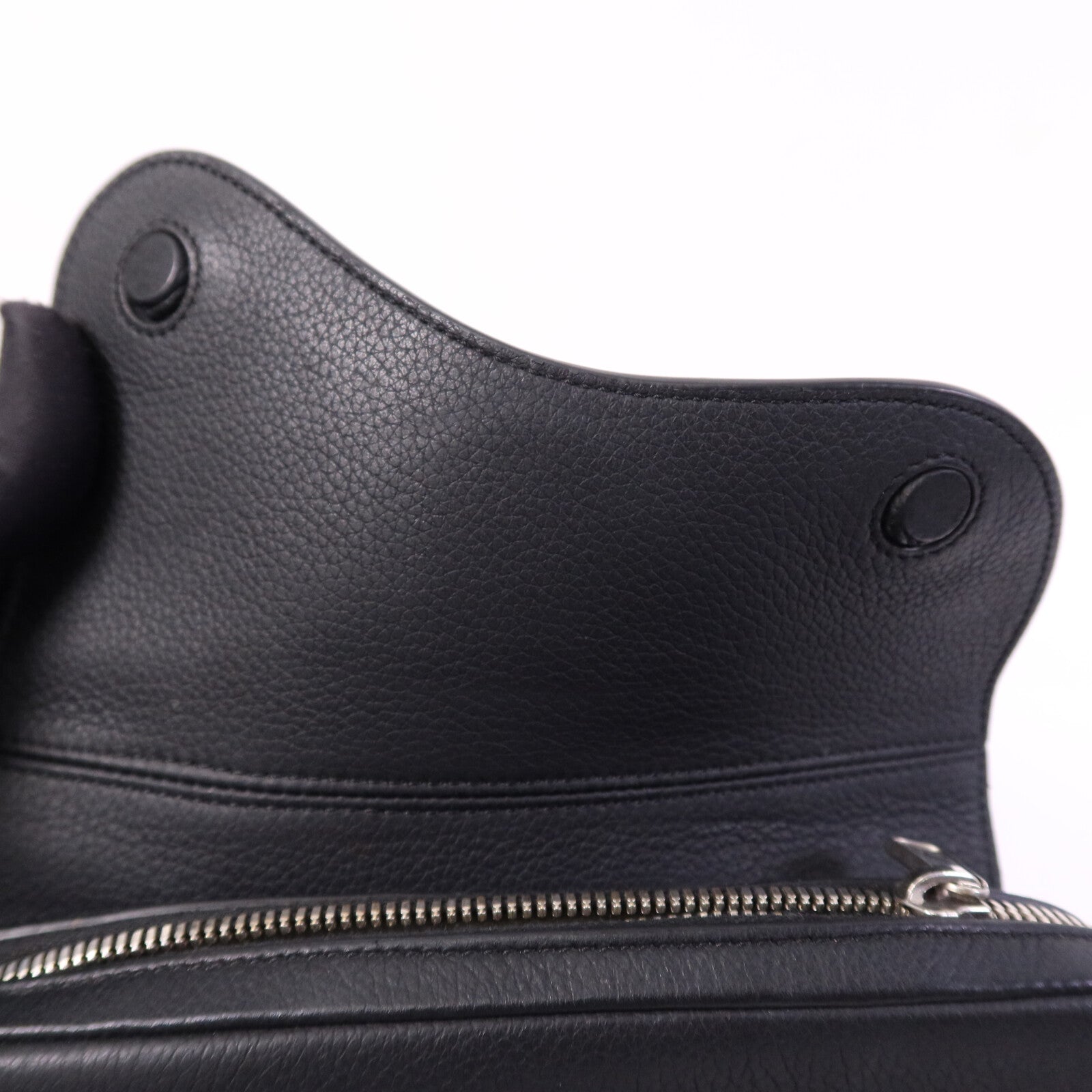 Dior 【激減優惠】牛皮皮革Mini Saddle銀扣肩背袋