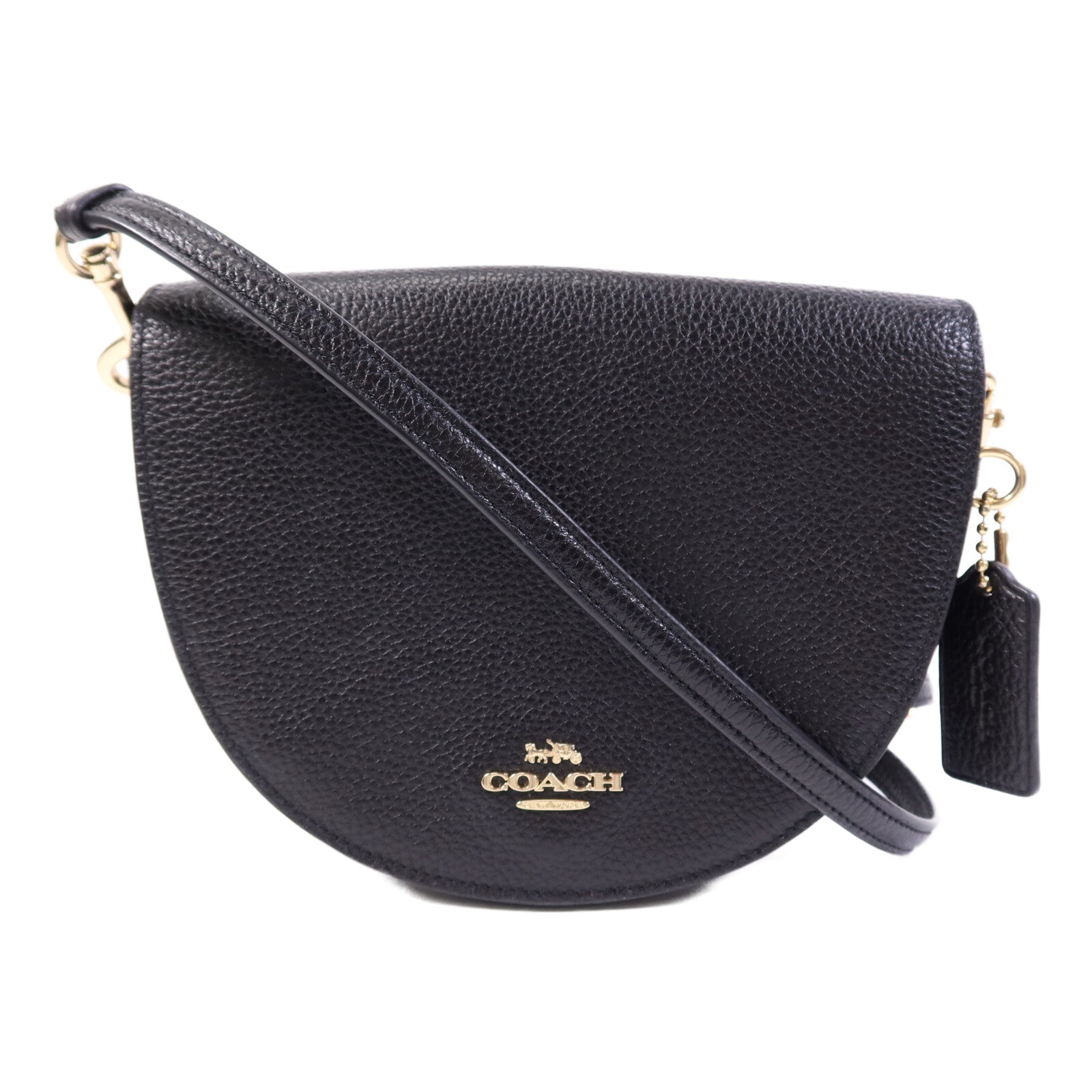 COACH 牛皮皮革Shoulder Bag金扣肩背袋