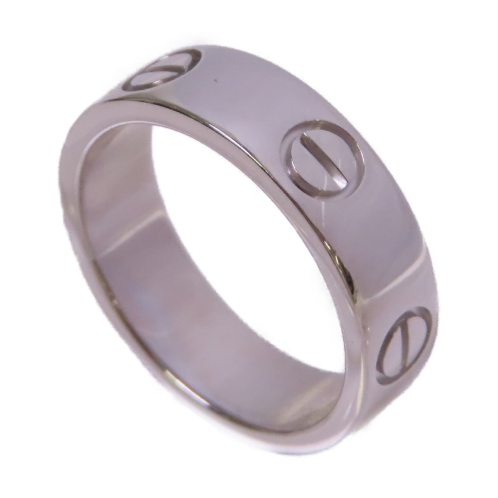 CARTIER 18K白金Love Ring戒指#53/US#6.5
