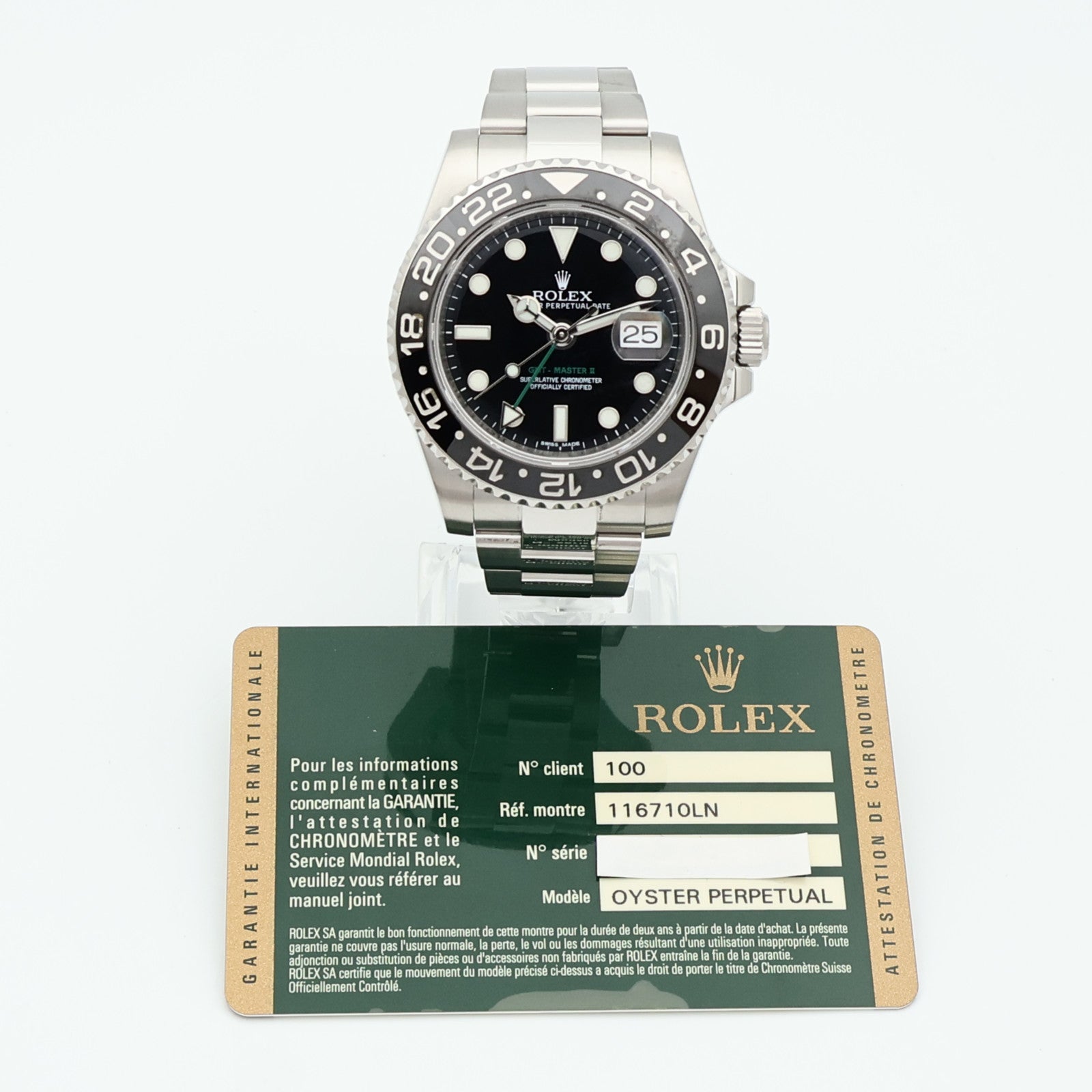 ROLEX GMT MasterⅡ 116710LN