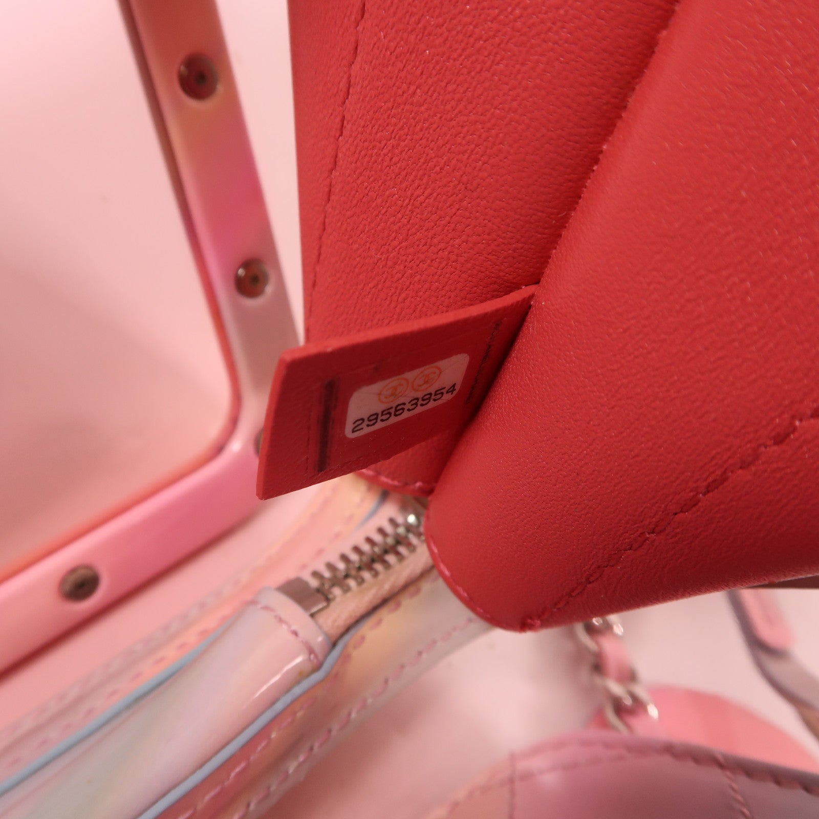 CHANEL PVC Vanity Case銀扣手挽肩背兩用袋