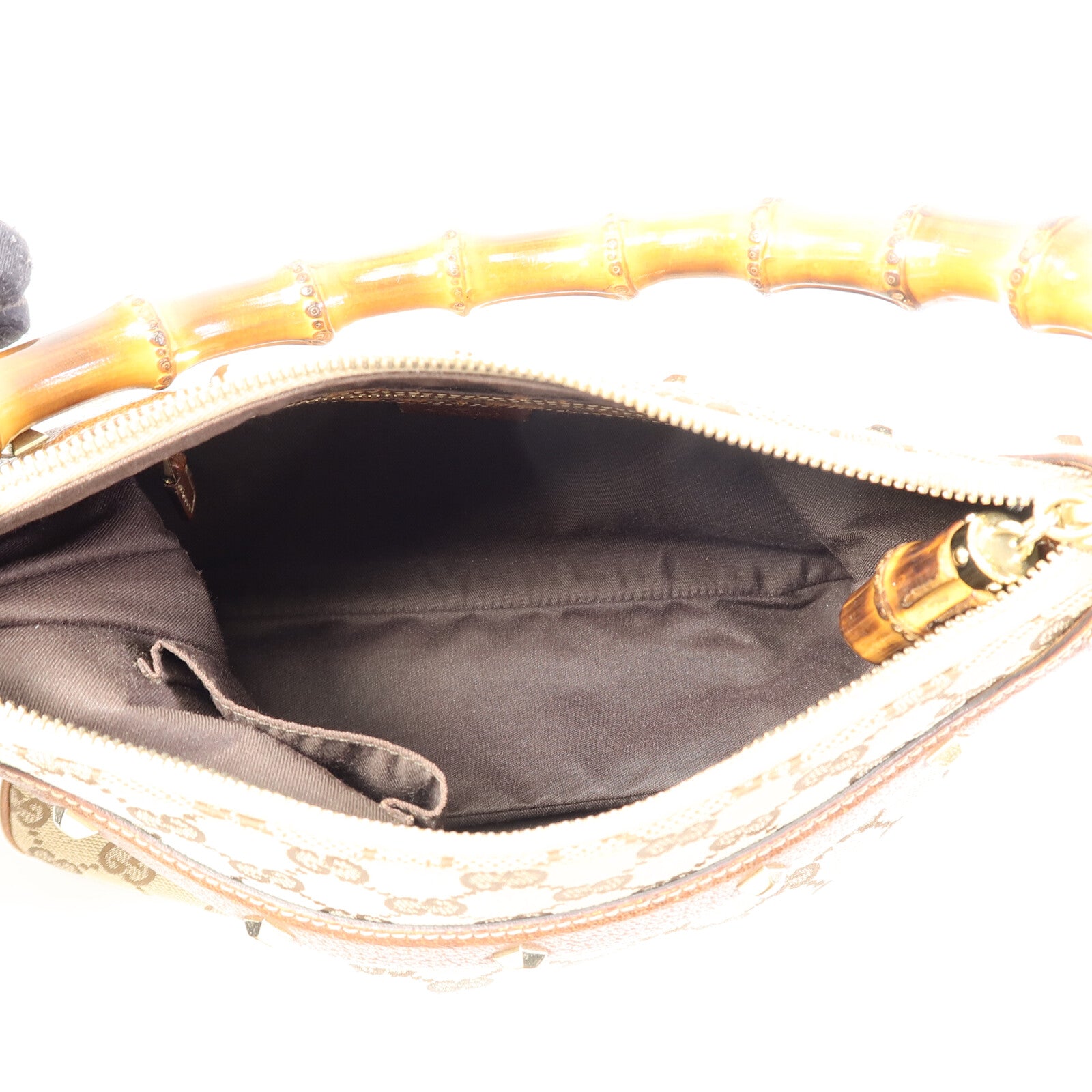 GUCCI GG帆布Bamboo Hand Bag手挽袋