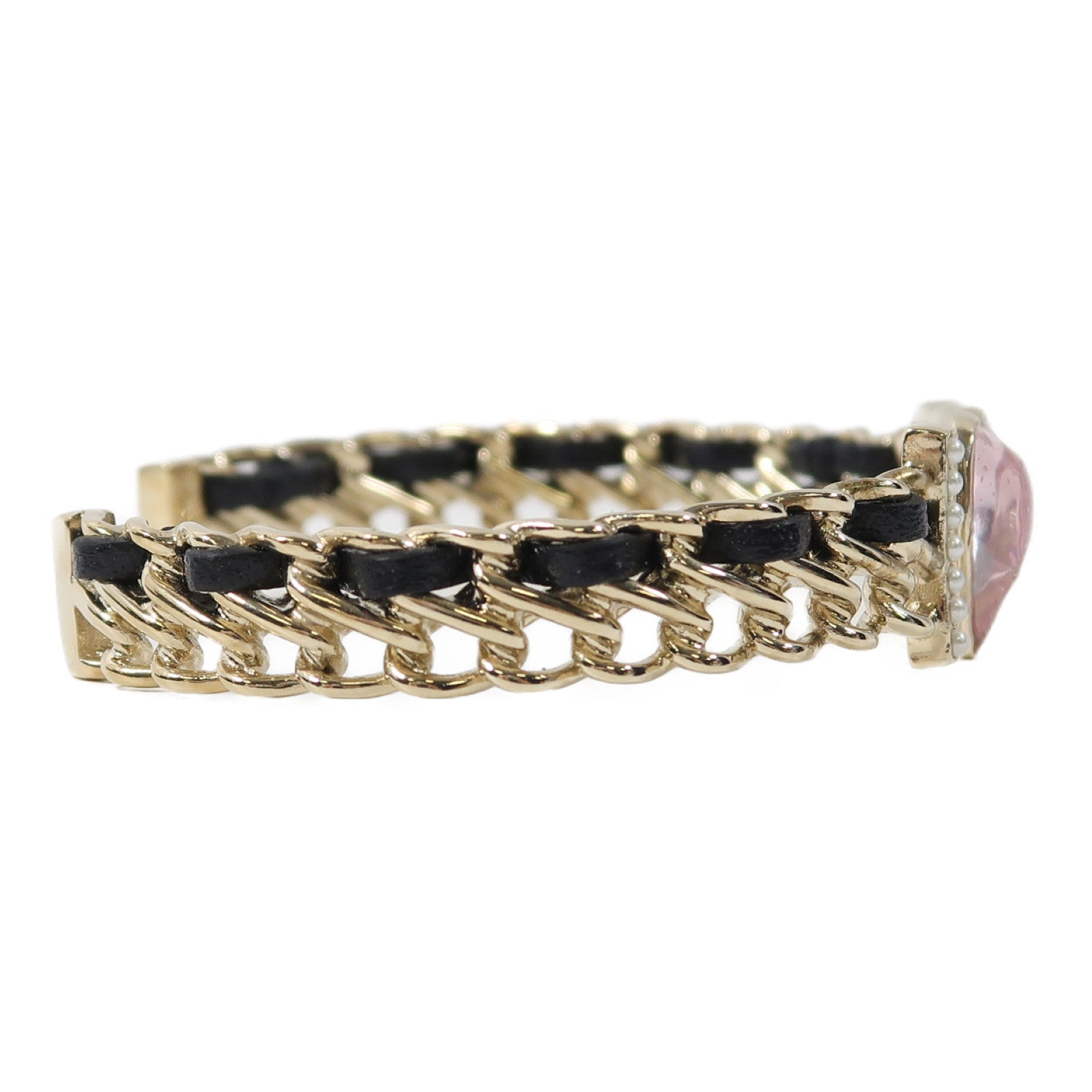 CHANEL 金屬Bangle手鐲金色/白色/粉紅色