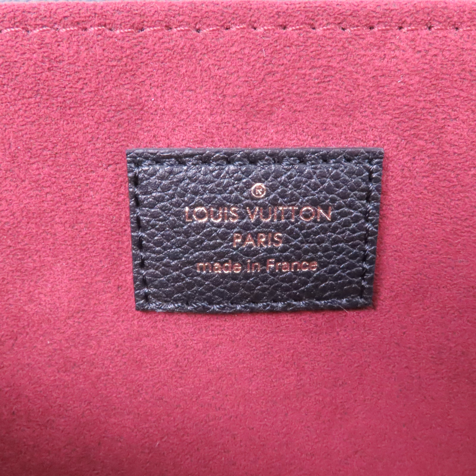 LOUIS VUITTON Monogram Empreinte Pochette Metis金扣手挽肩背两用袋黑色