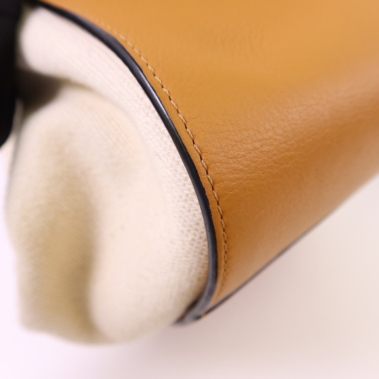 LOEWE 帆布/牛皮皮革Small Hammock Ken Price銀扣肩背袋