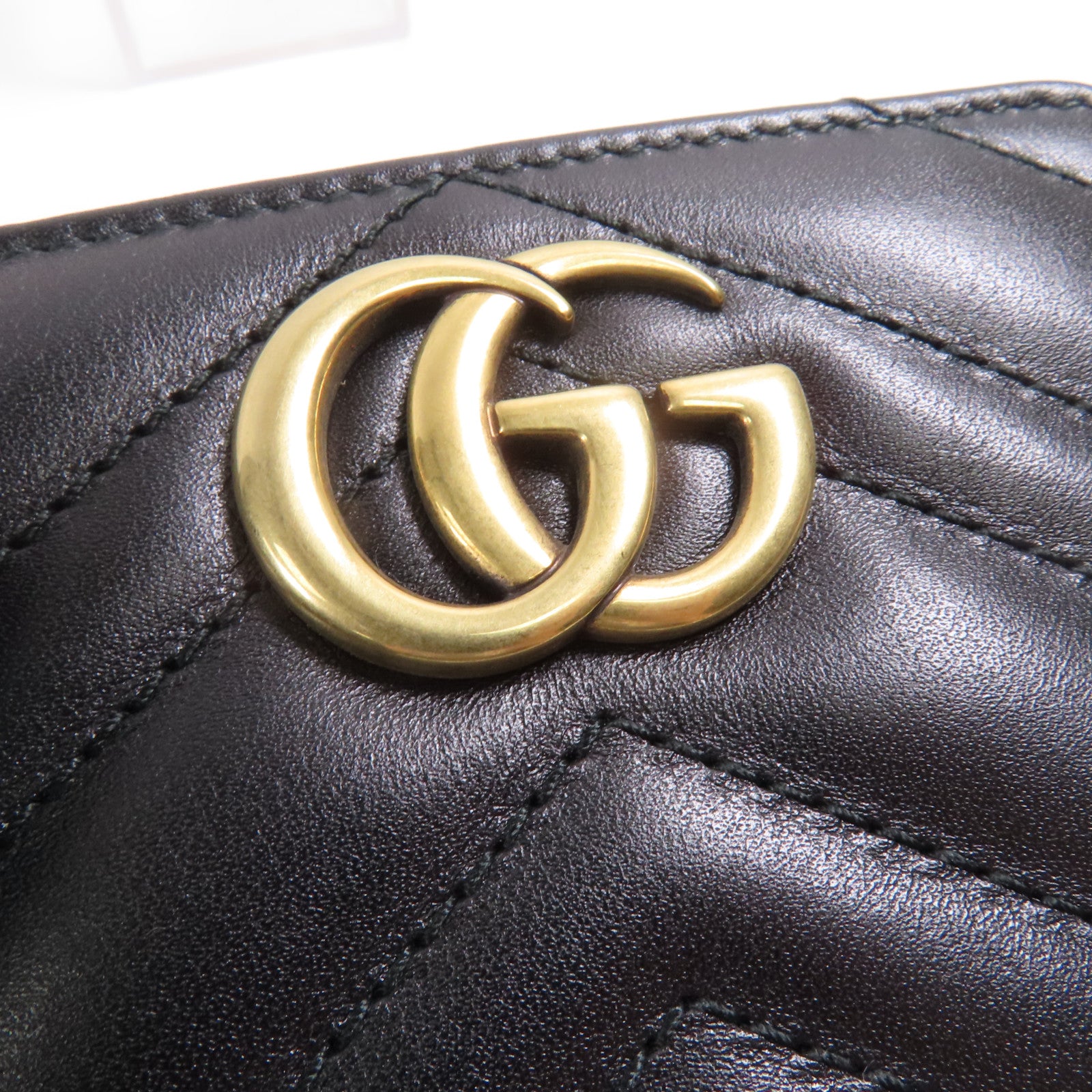 GUCCI 牛皮皮革Wallet金扣錢包