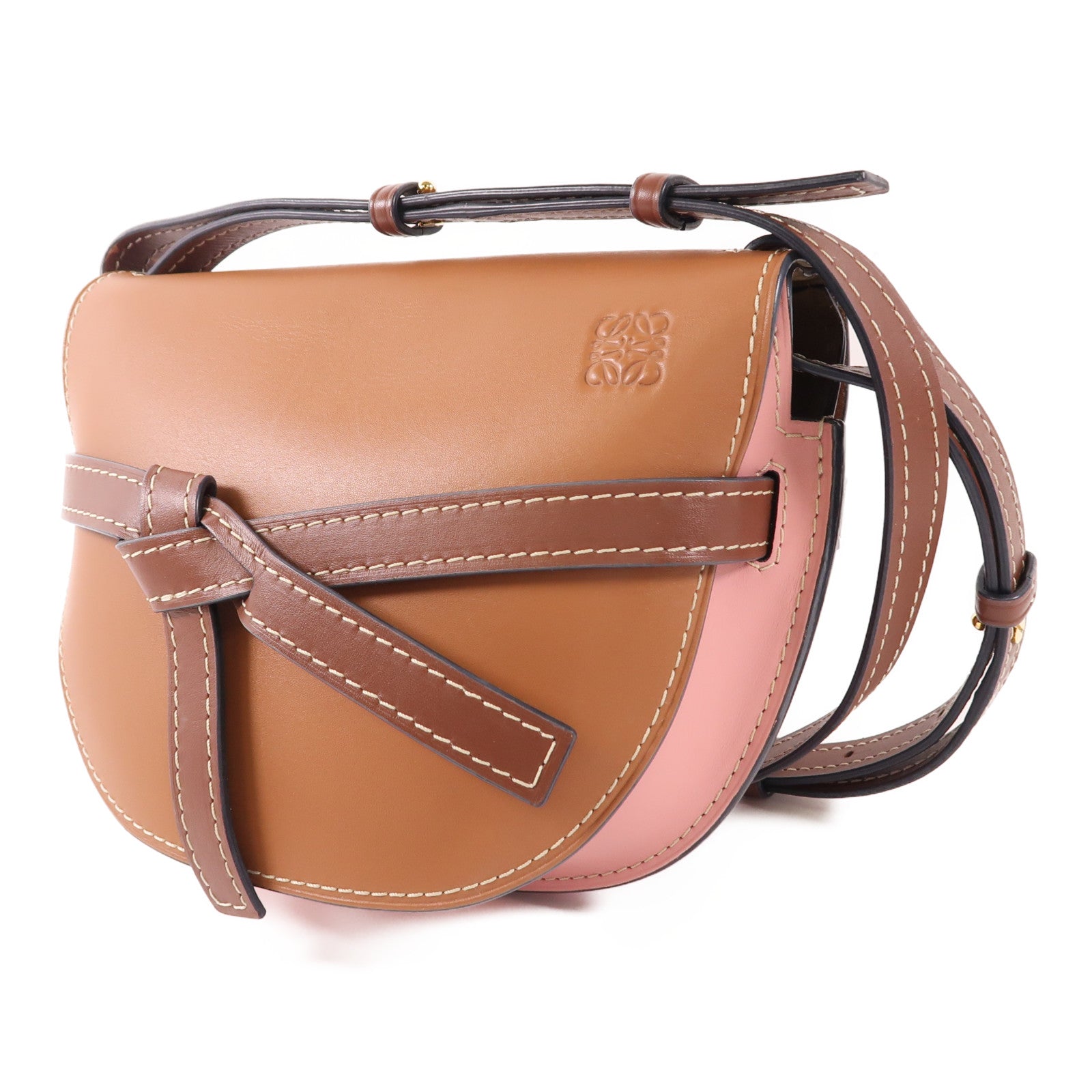 LOEWE 牛皮皮革Gate Small金扣肩背袋