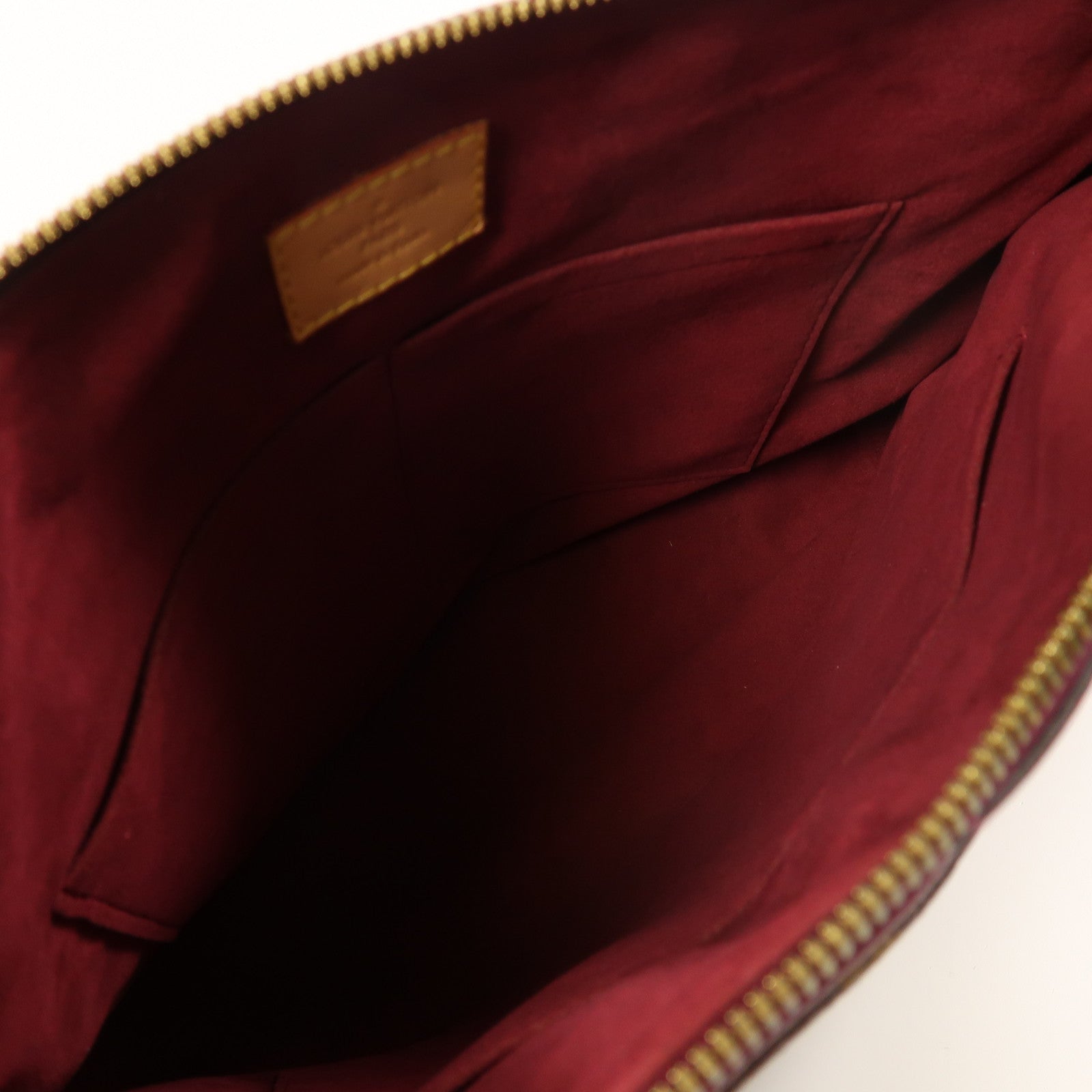 LOUIS VUITTON Monogram Pallas金扣手挽肩背兩用袋棕色/紫色