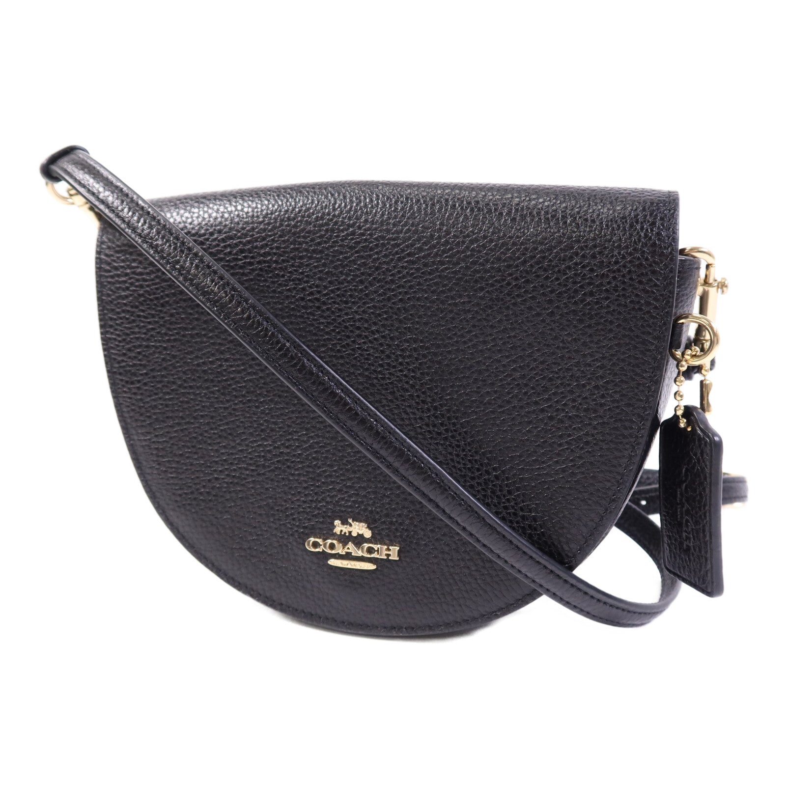 COACH 牛皮皮革Shoulder Bag金扣肩背袋