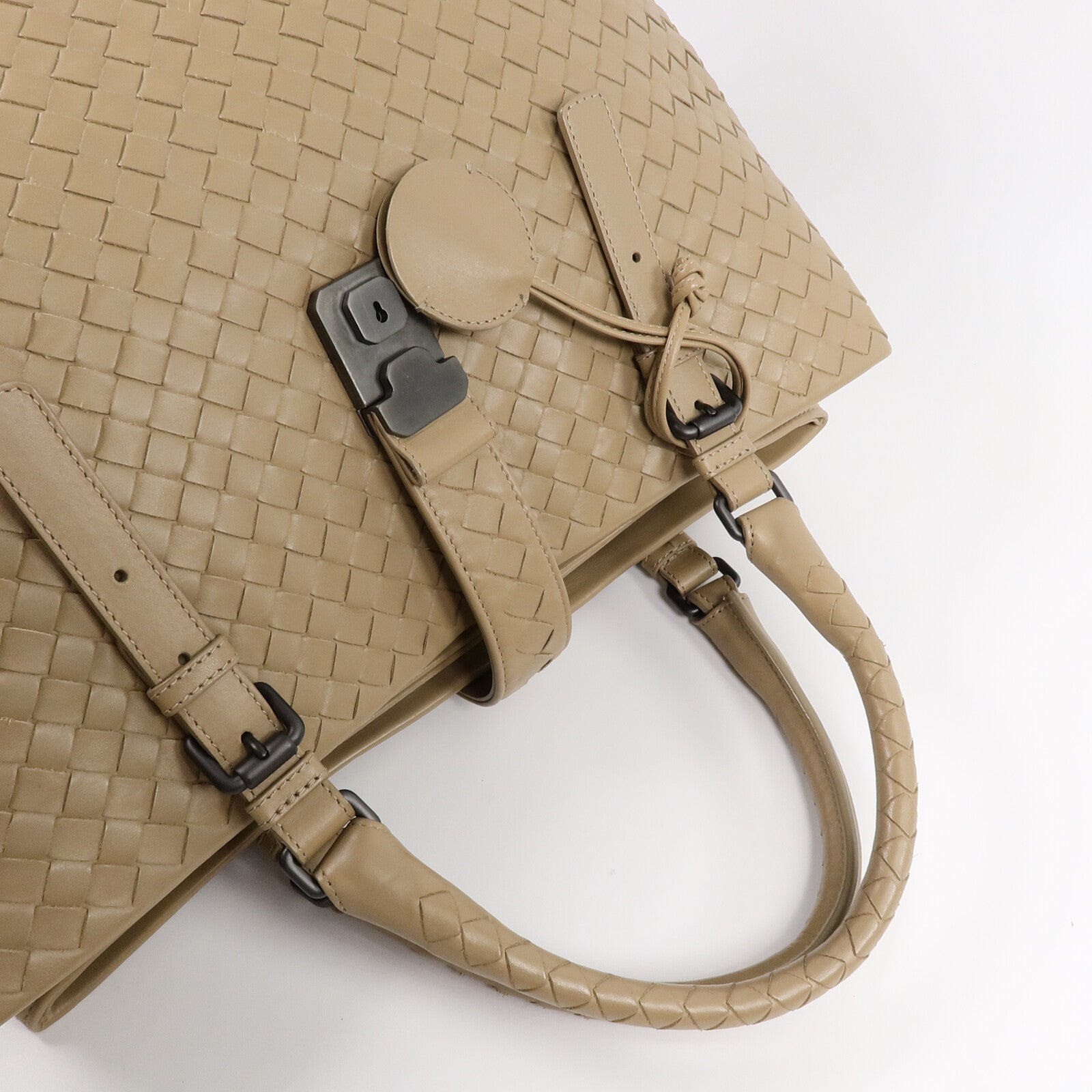 BOTTEGA VENETA 羊皮皮革Roma Medium手挽袋