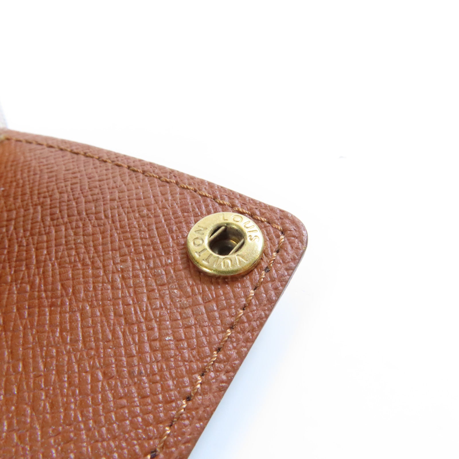 LOUIS VUITTON 【激減優惠】Monogram Porte Cartes Crdit Pression金扣卡片套啡色