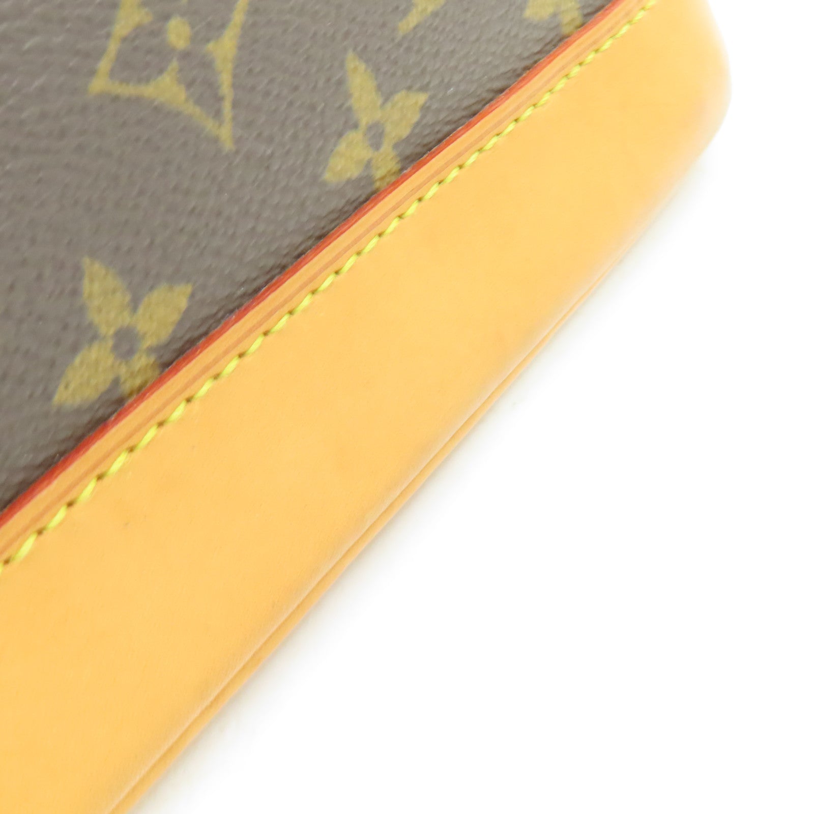 LOUIS VUITTON 【激減優惠】Monogram Alma MM金扣手挽袋棕色