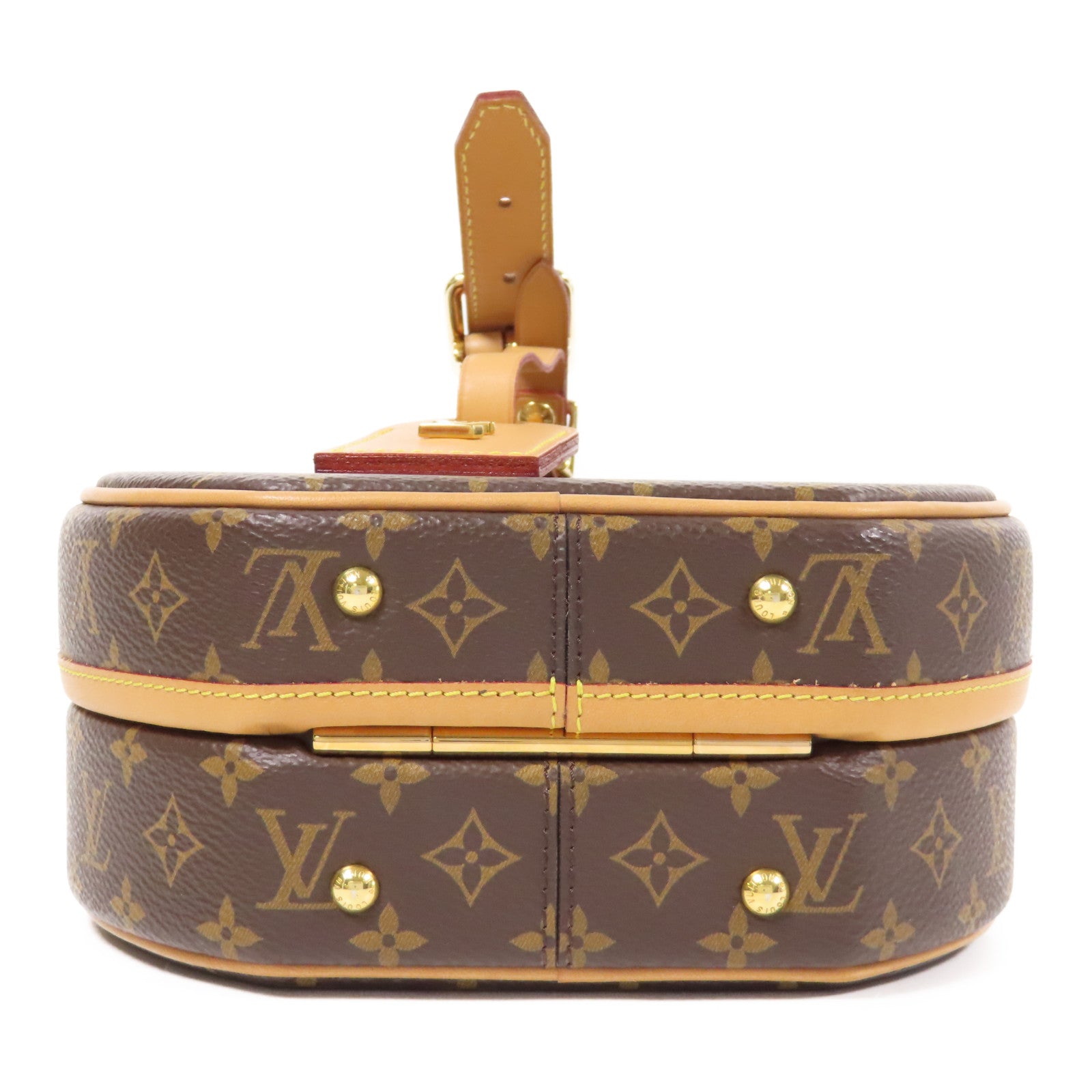 LOUIS VUITTON Monogram Petite Boite Chapeau金扣手挽肩背兩用袋