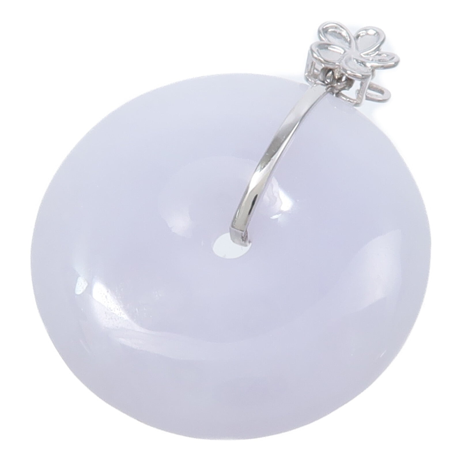JEWELRY 18K白金Jade Pendant Top翡翠吊墜
