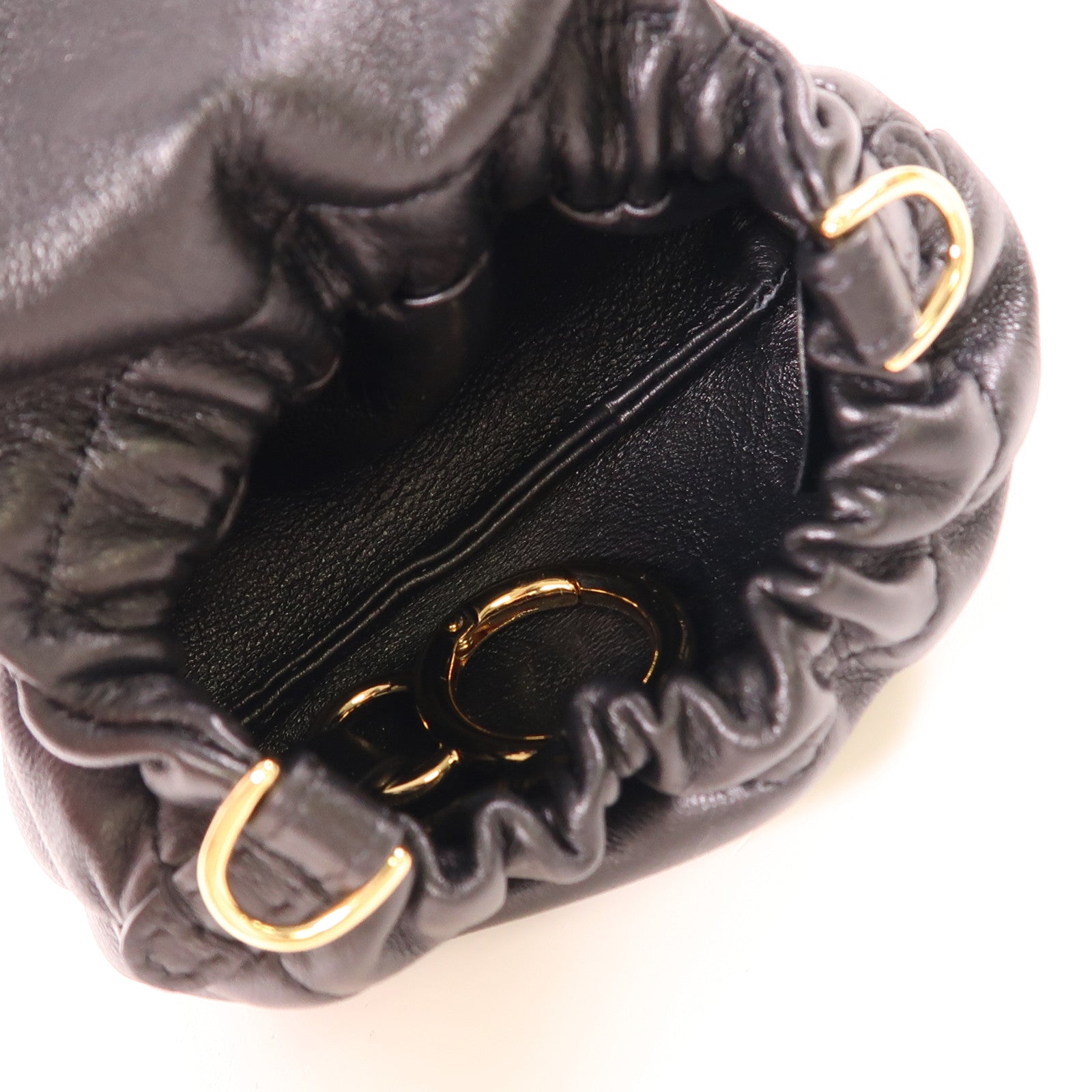 FENDI 羊皮皮革Mamma Baguette Mini Bag金扣肩背袋