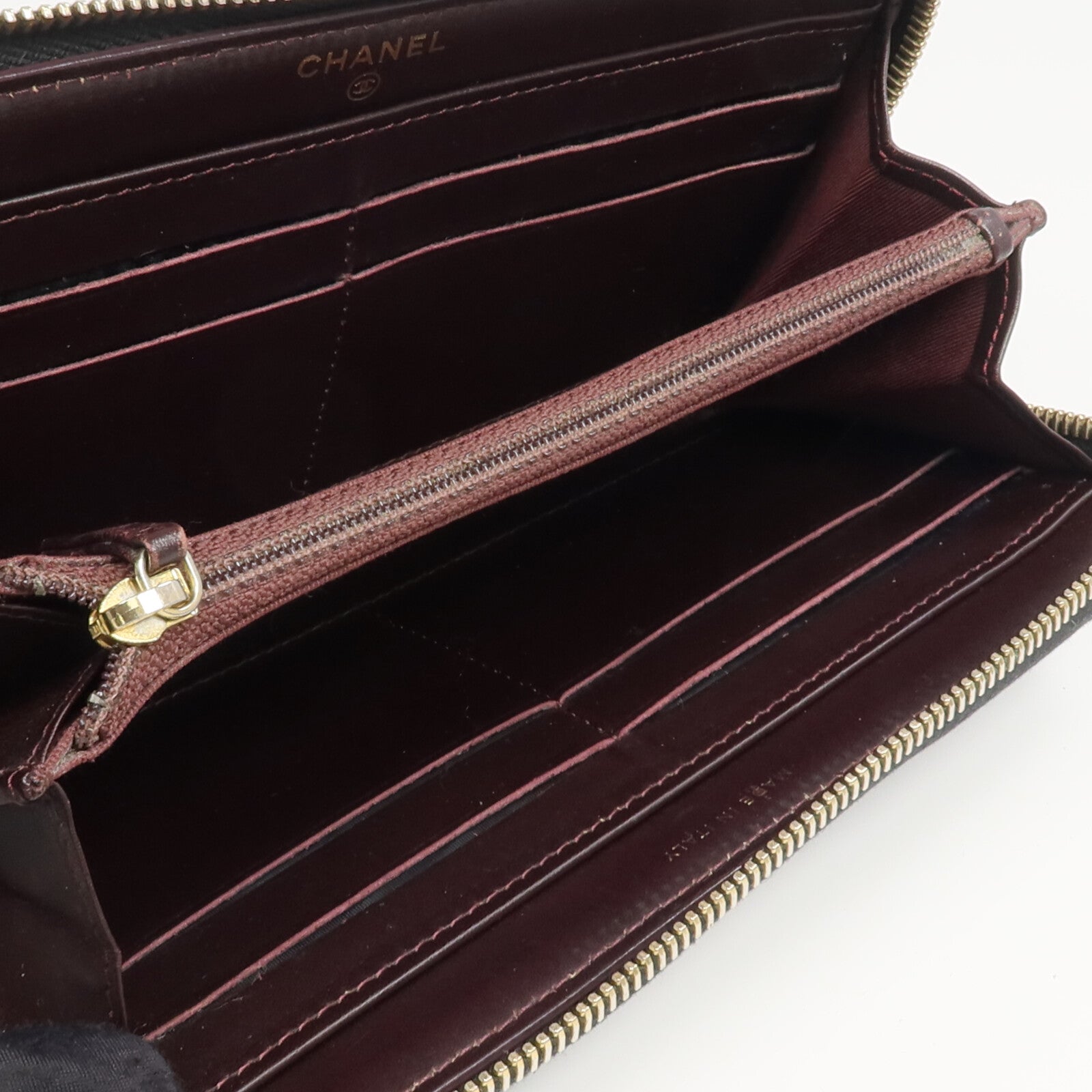CHANEL 牛皮皮革Zipper Long Wallet長錢包