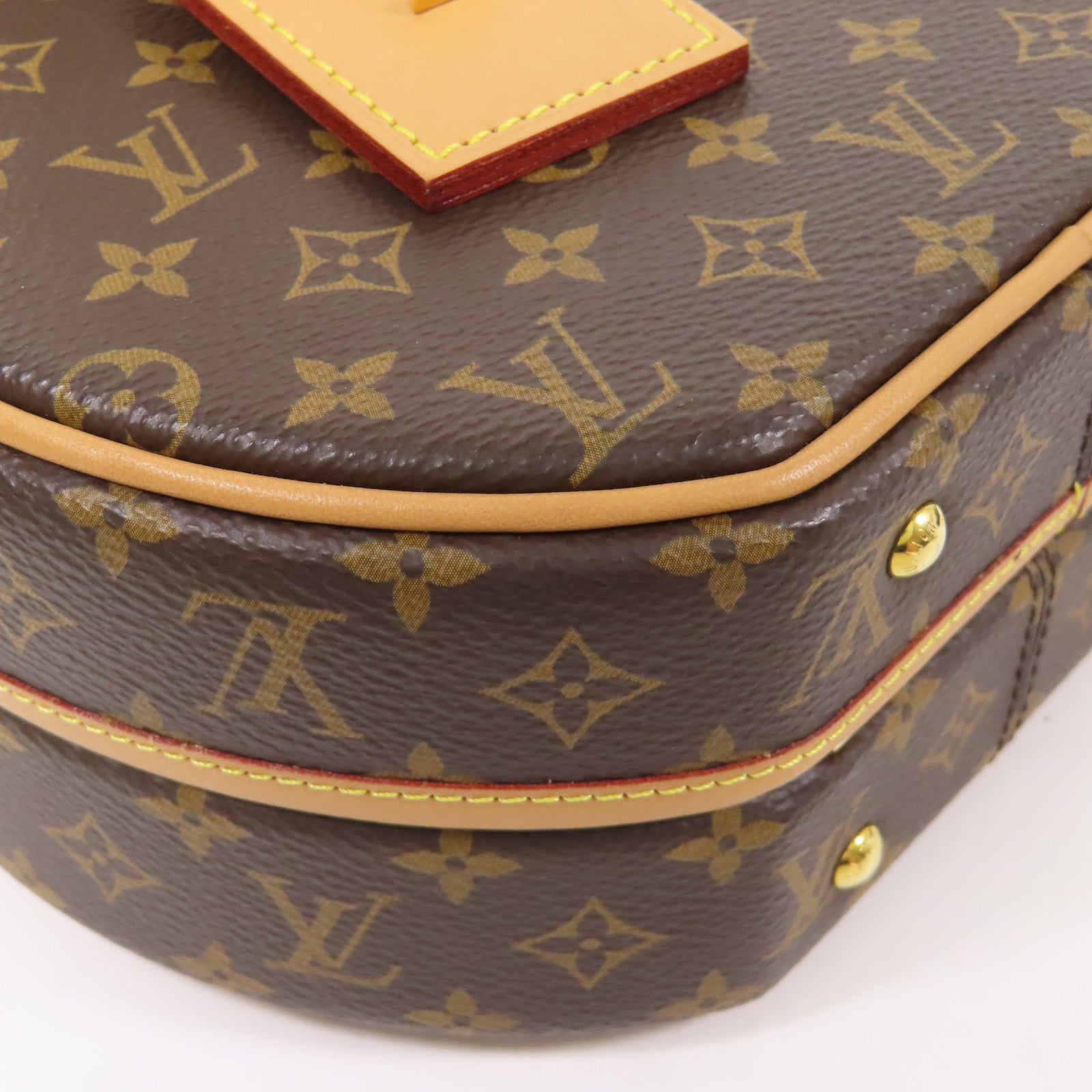 LOUIS VUITTON Monogram Petite Boite Chapeau金扣手挽肩背兩用袋